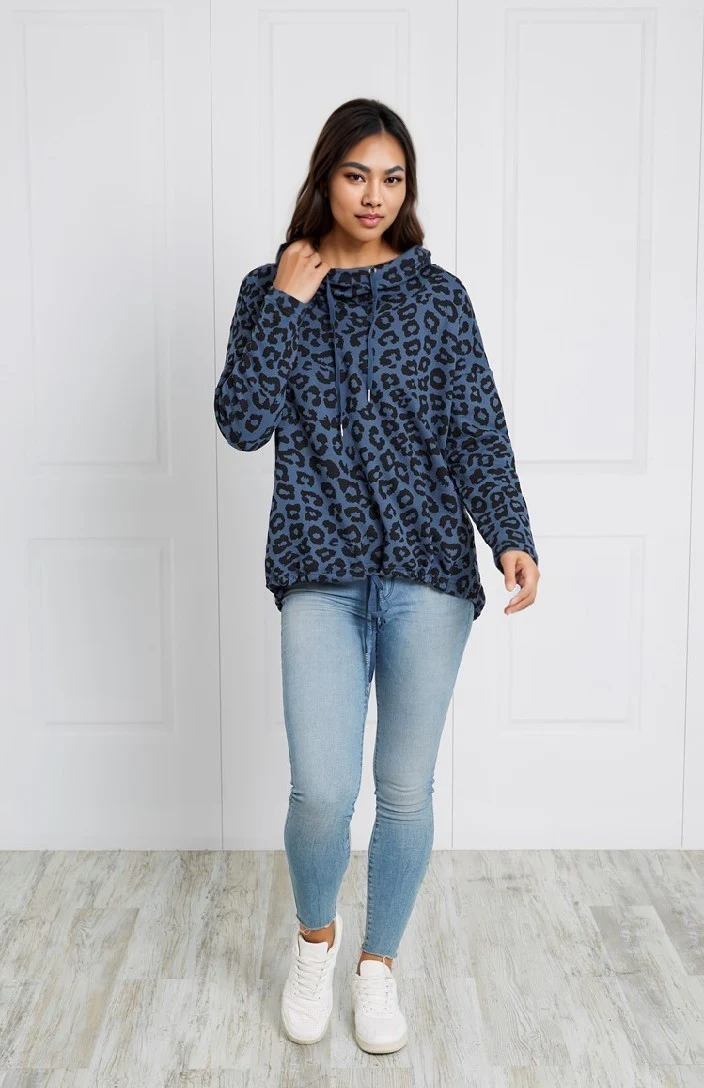 ANIMAL PRINT HOODIE