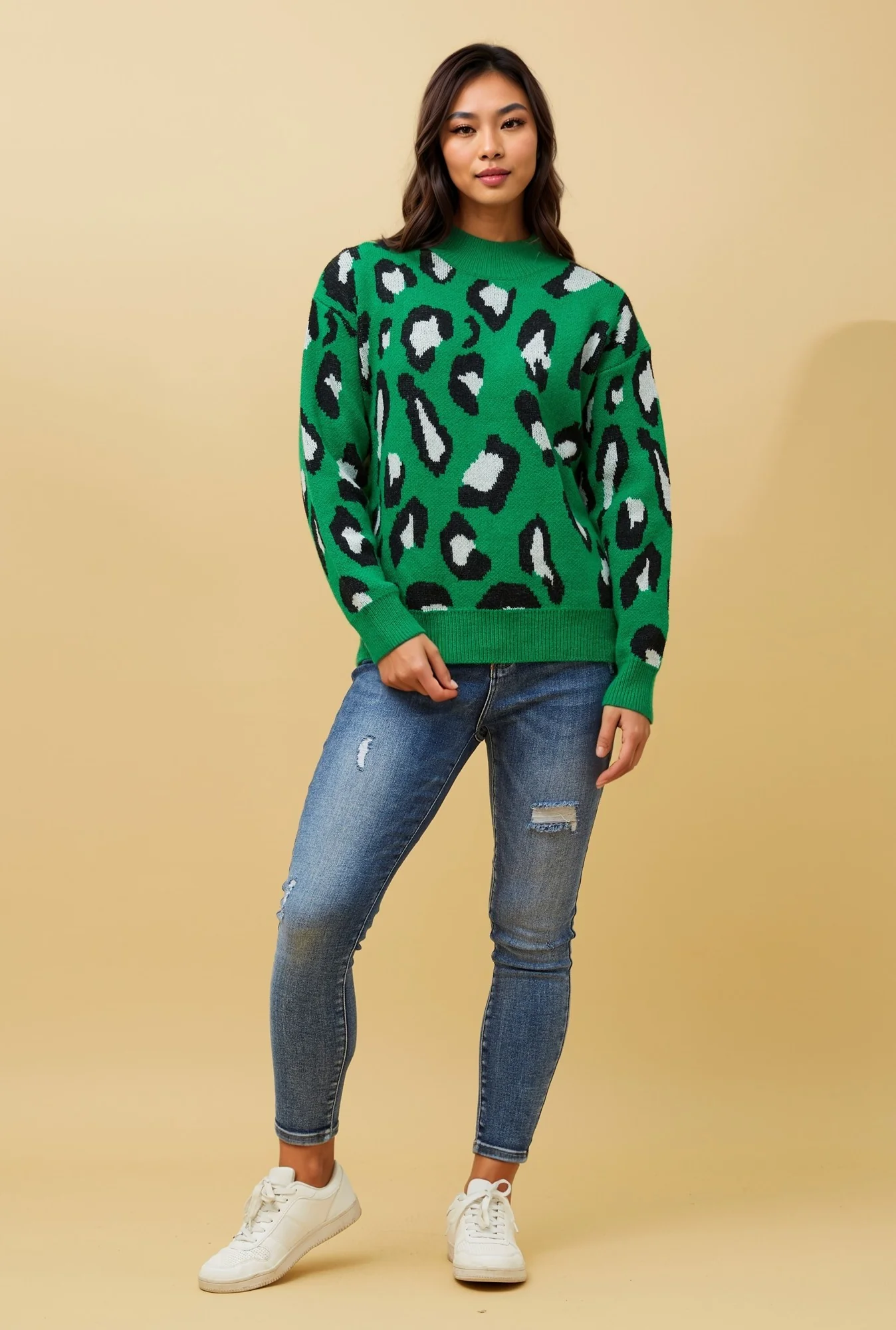 ROMILDA ANIMAL PRINT JUMPER