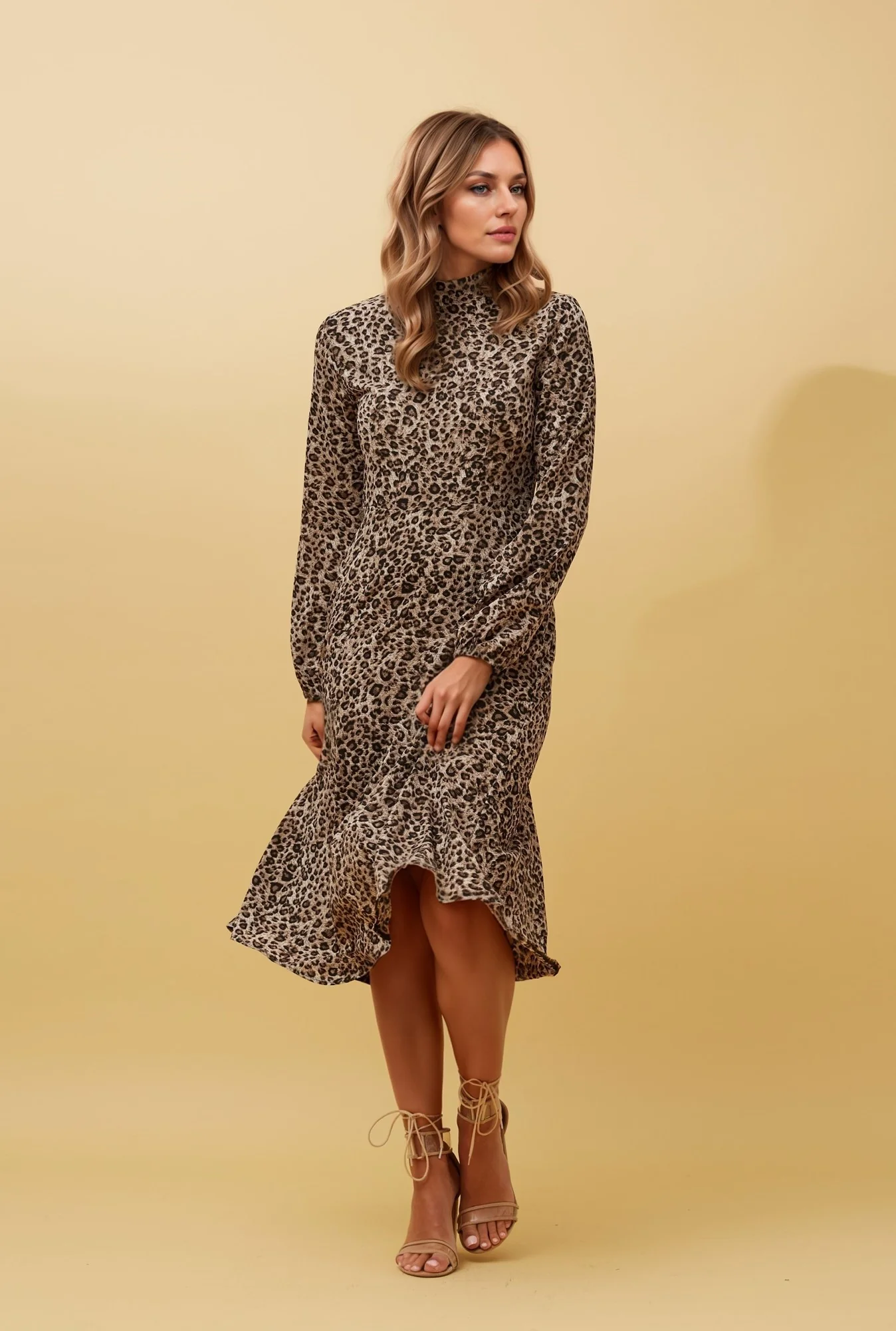 SWEETIE ANIMAL PRINT MIDI DRESS