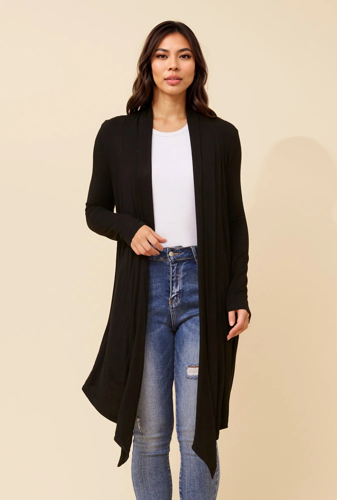 SOLID CARDIGAN