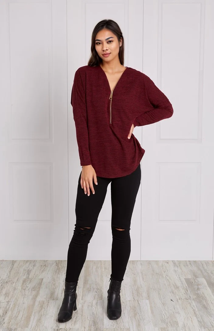 SUVI ZIP FRONT TOP