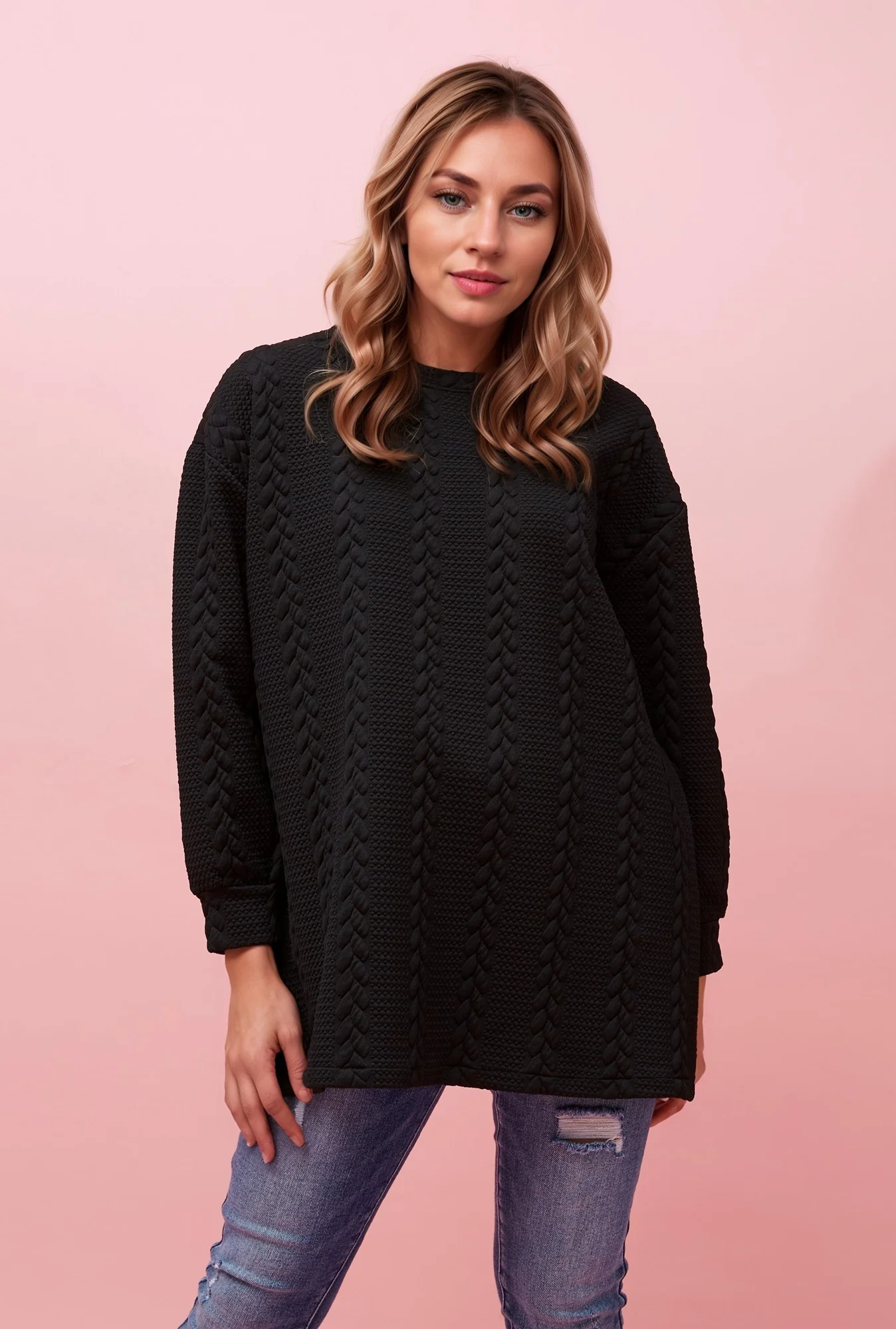 LIVIA CABLE PATTERN TOP