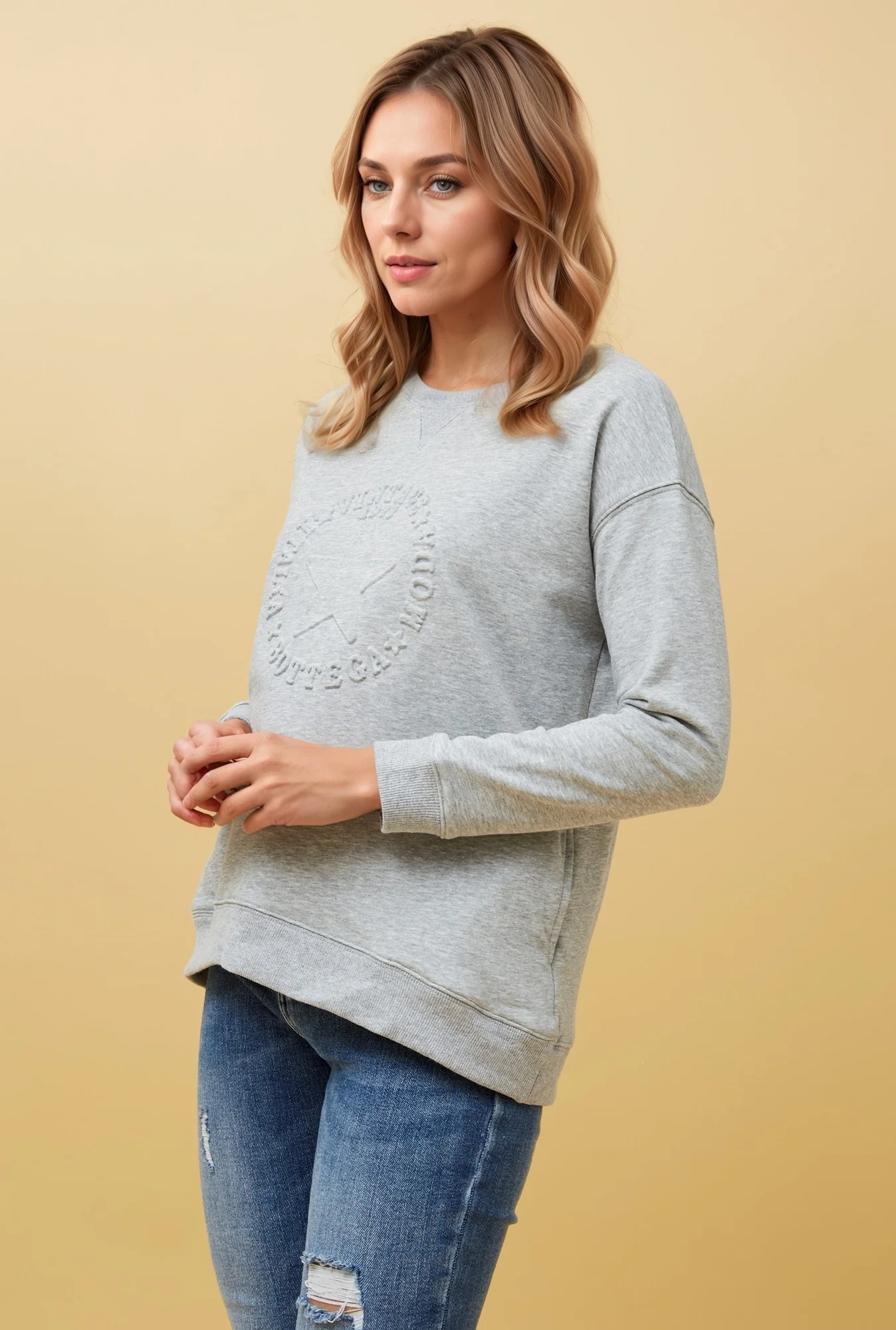 MONAR STAR EMBOSSED SWEATSHIRT