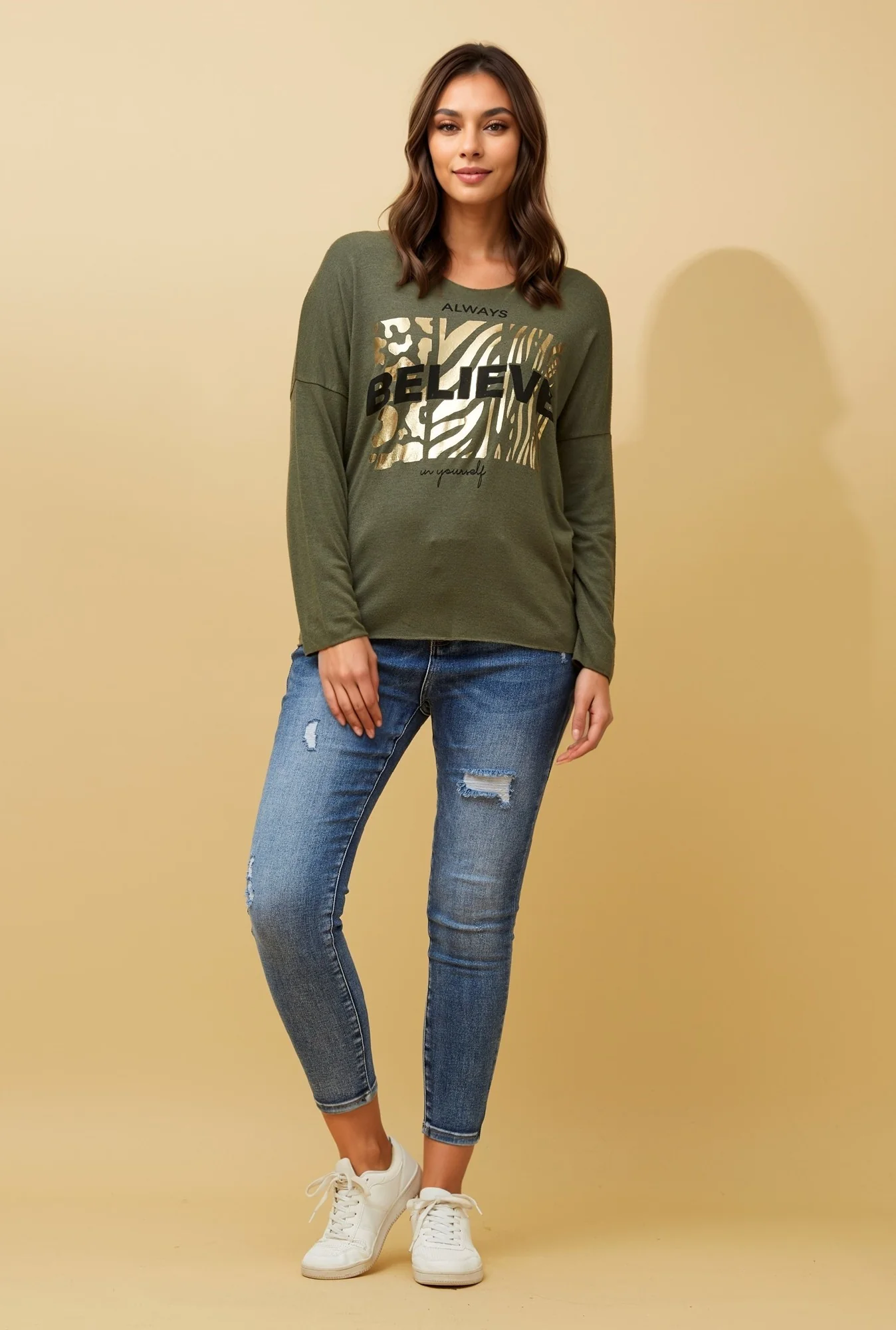 JOVI FOIL PRINT TOP