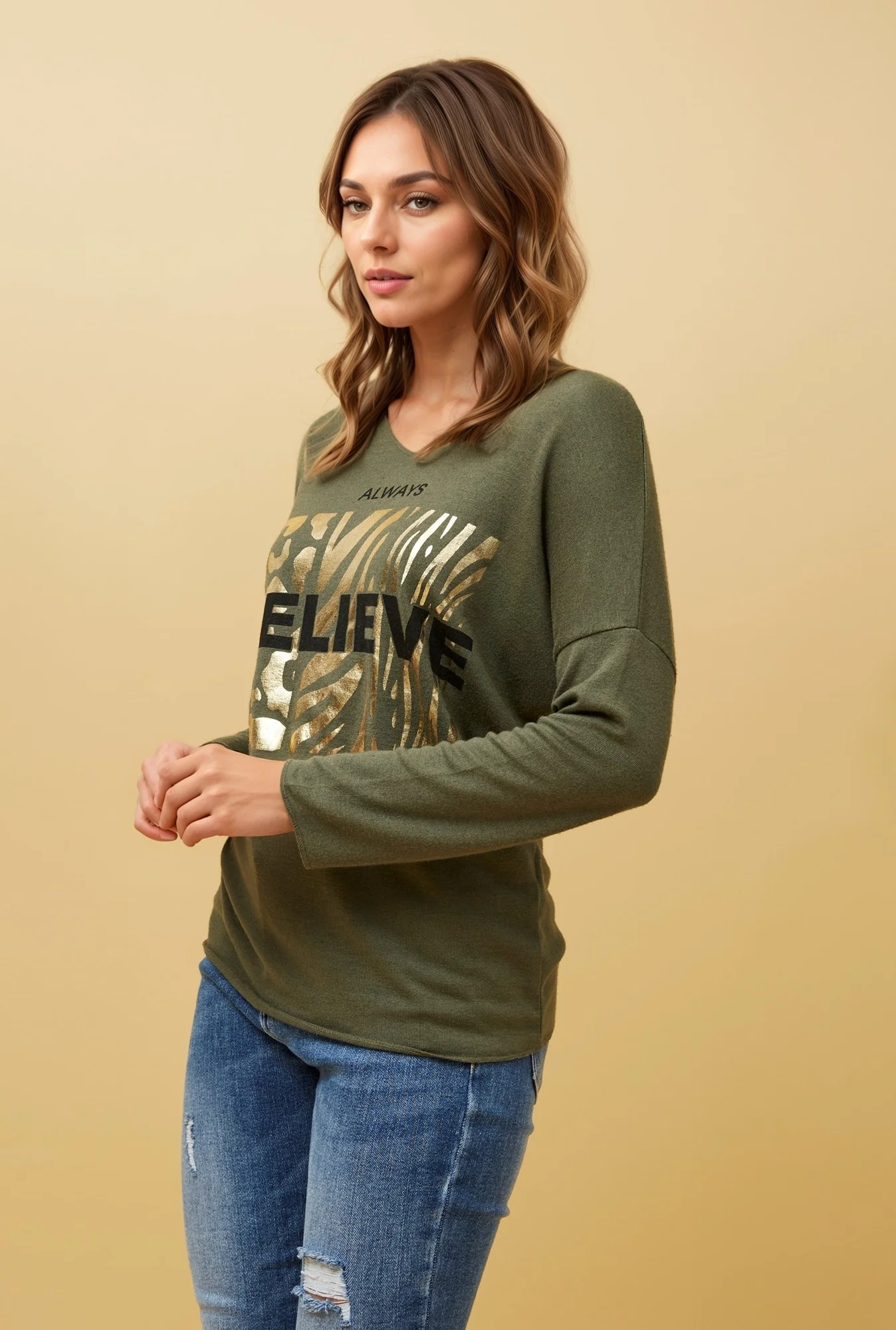 JOVI FOIL PRINT TOP