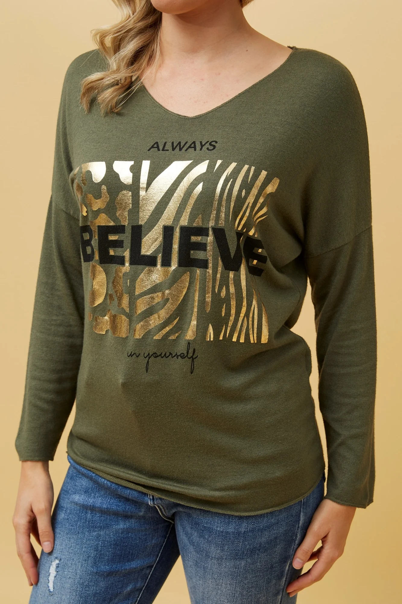 JOVI FOIL PRINT TOP