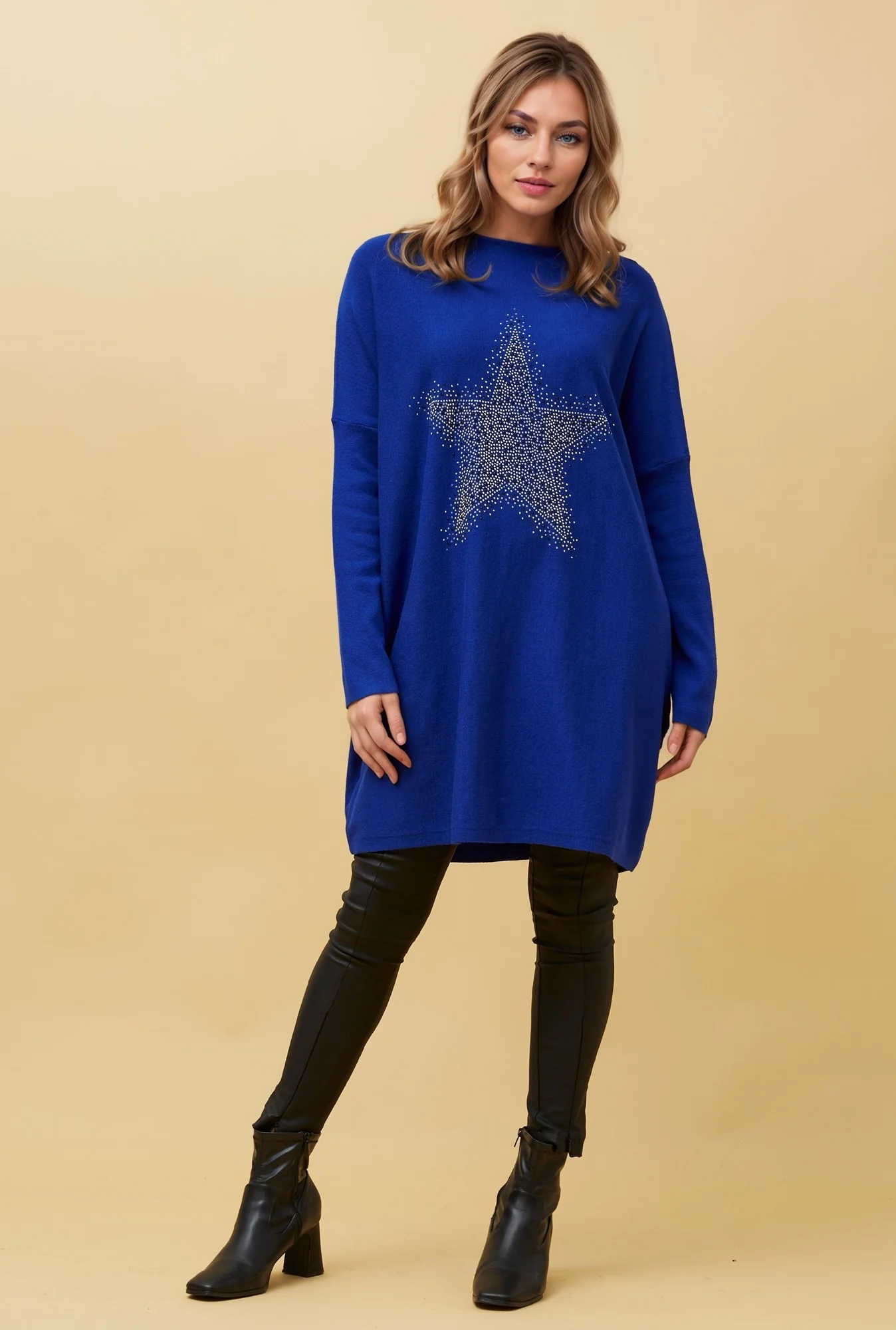 INDIRA STAR EMBELLISHED KNIT JUMPER