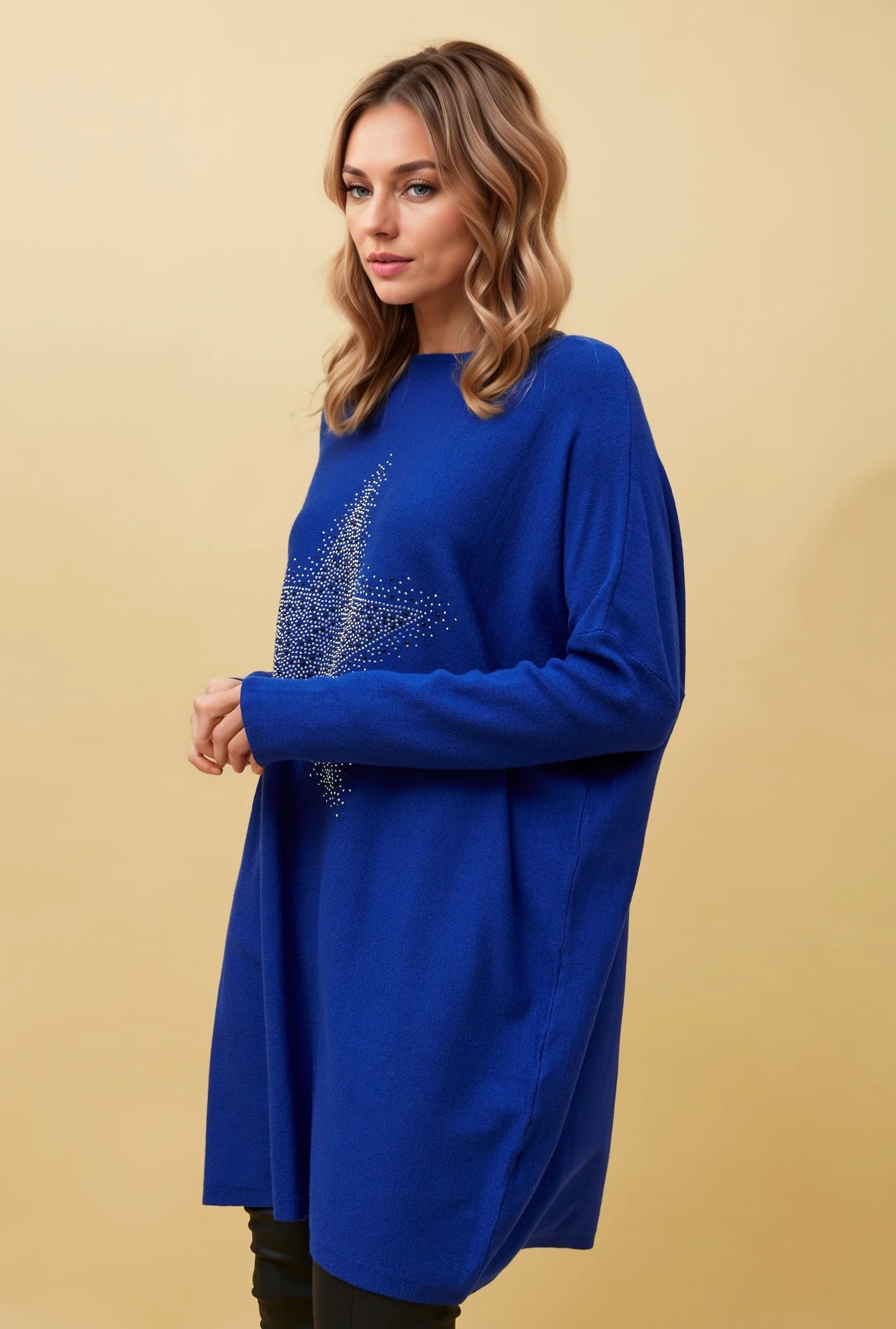 INDIRA STAR EMBELLISHED KNIT JUMPER