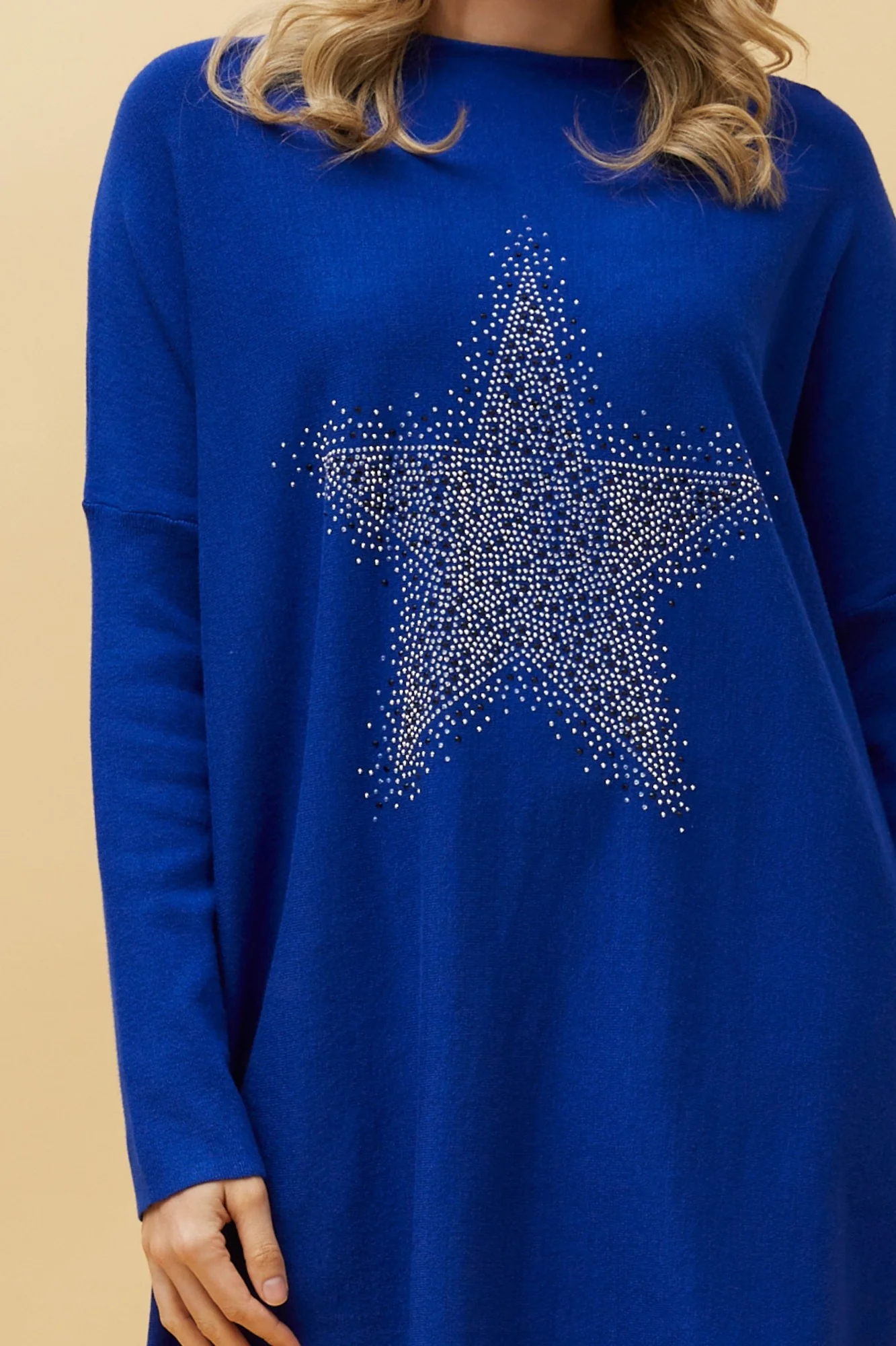 INDIRA STAR EMBELLISHED KNIT JUMPER