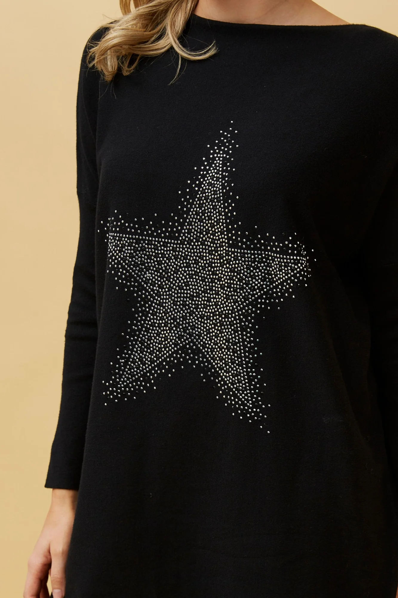 INDIRA STAR EMBELLISHED KNIT JUMPER