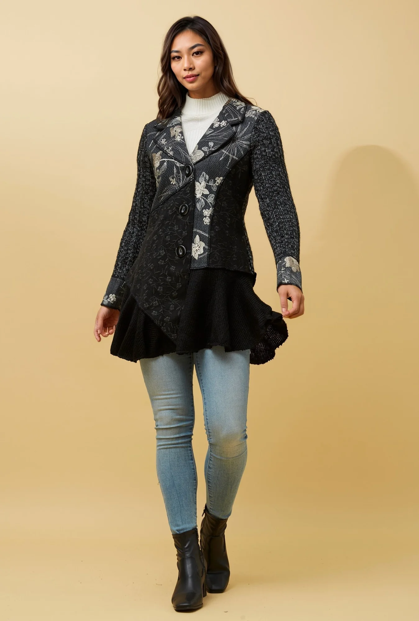 AVIS PATCHWORK EMBROIDERED JACKET