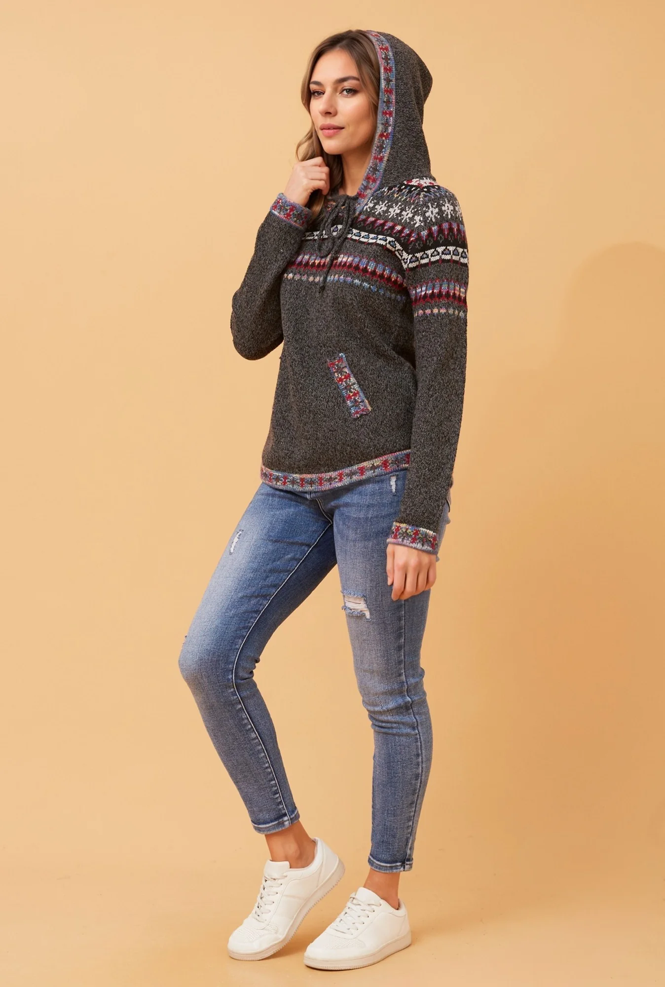 ARGEN JACQUARD PRINT KNIT JUMPER