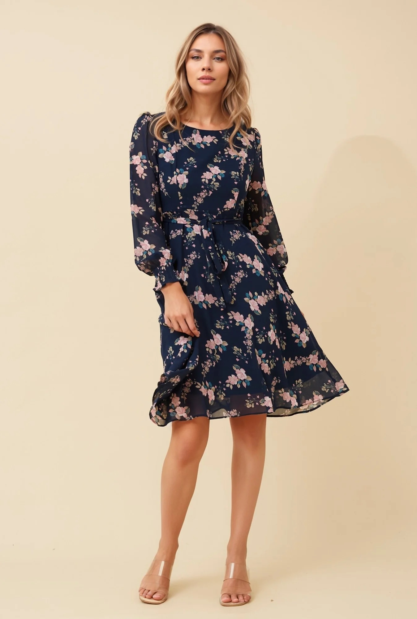 ANESSA FLORAL SHORT DRESS