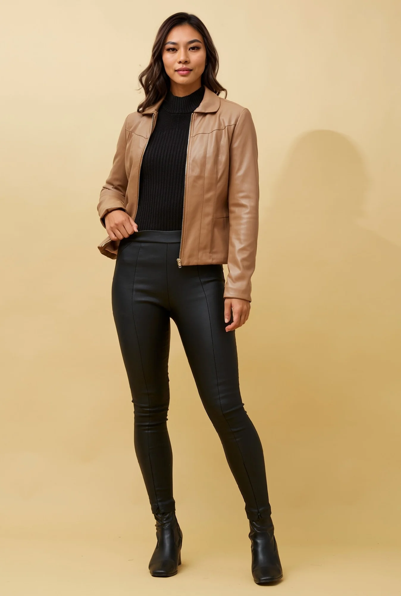 JAIYA VEGAN LEATHER JACKET