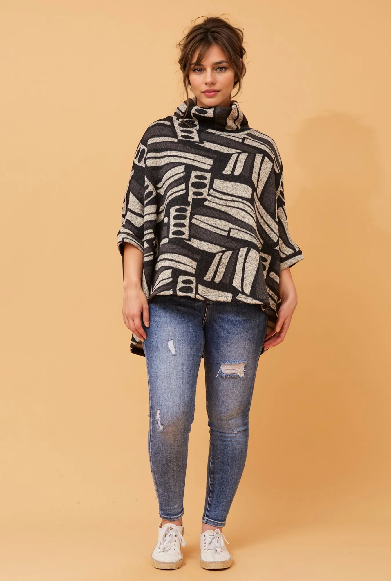 SIERRA ABSTRACT PRINT TOP