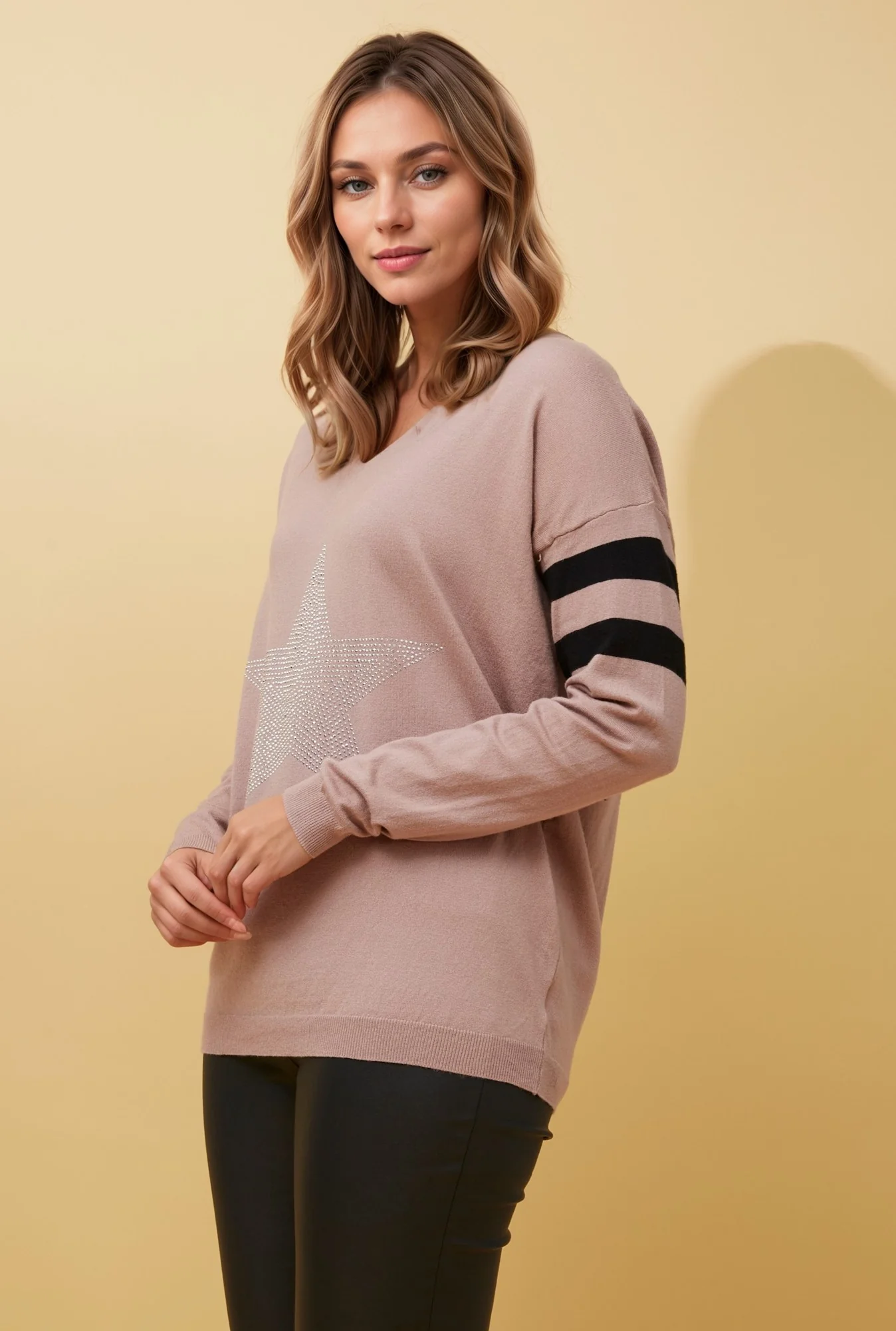 MELITTA STAR EMBELLISHMENT KNIT JUMPER