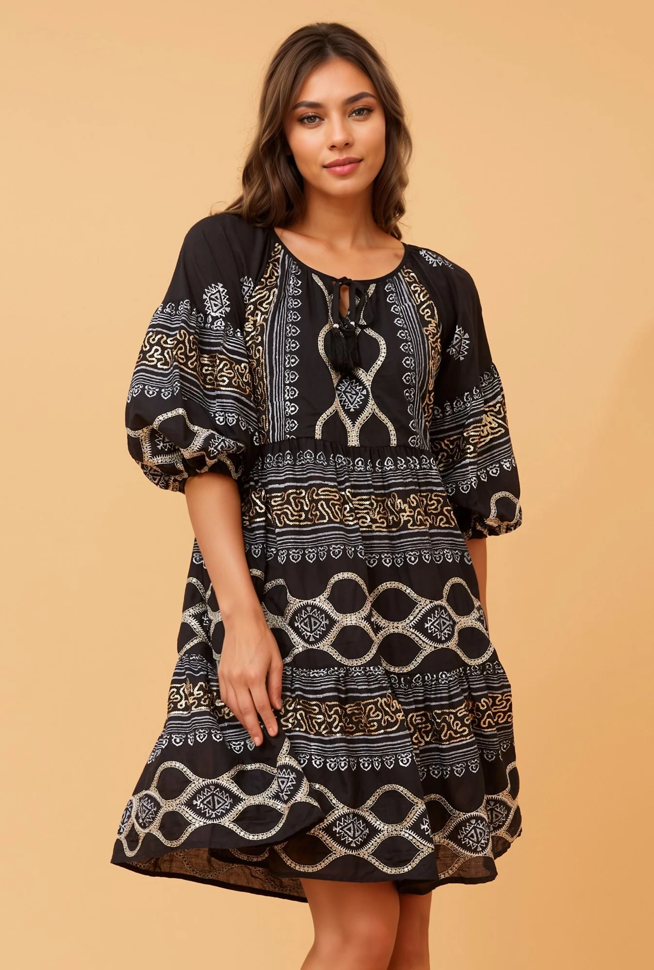 PARVATI BOHO SHORT DRESS