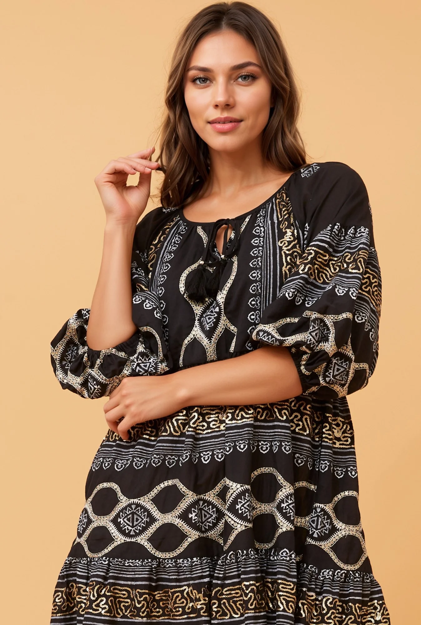 PARVATI BOHO SHORT DRESS