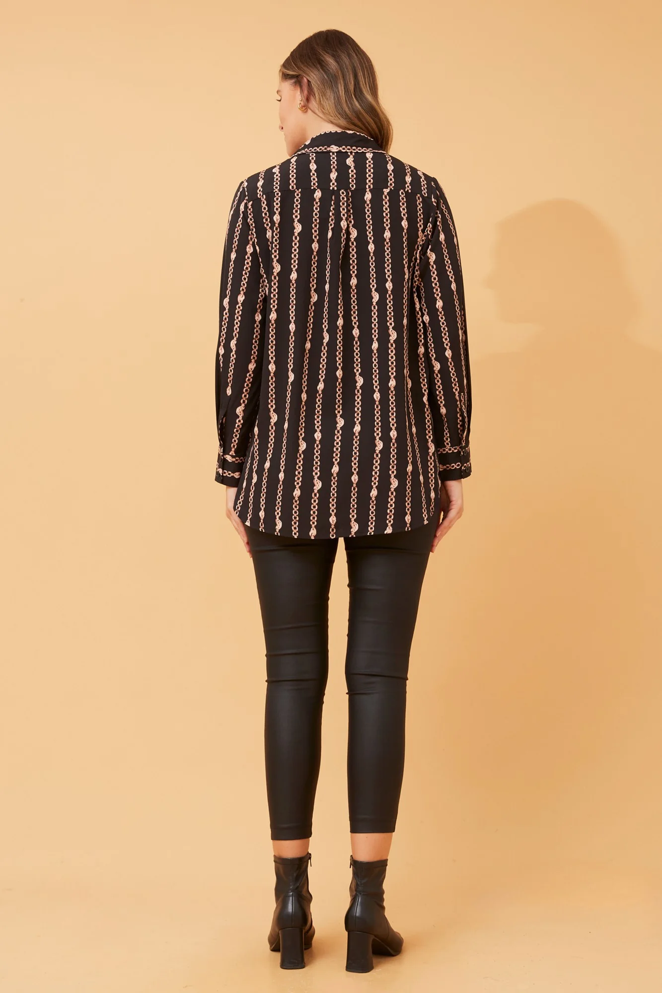 ZHALIA CHAIN PRINT SHIRT