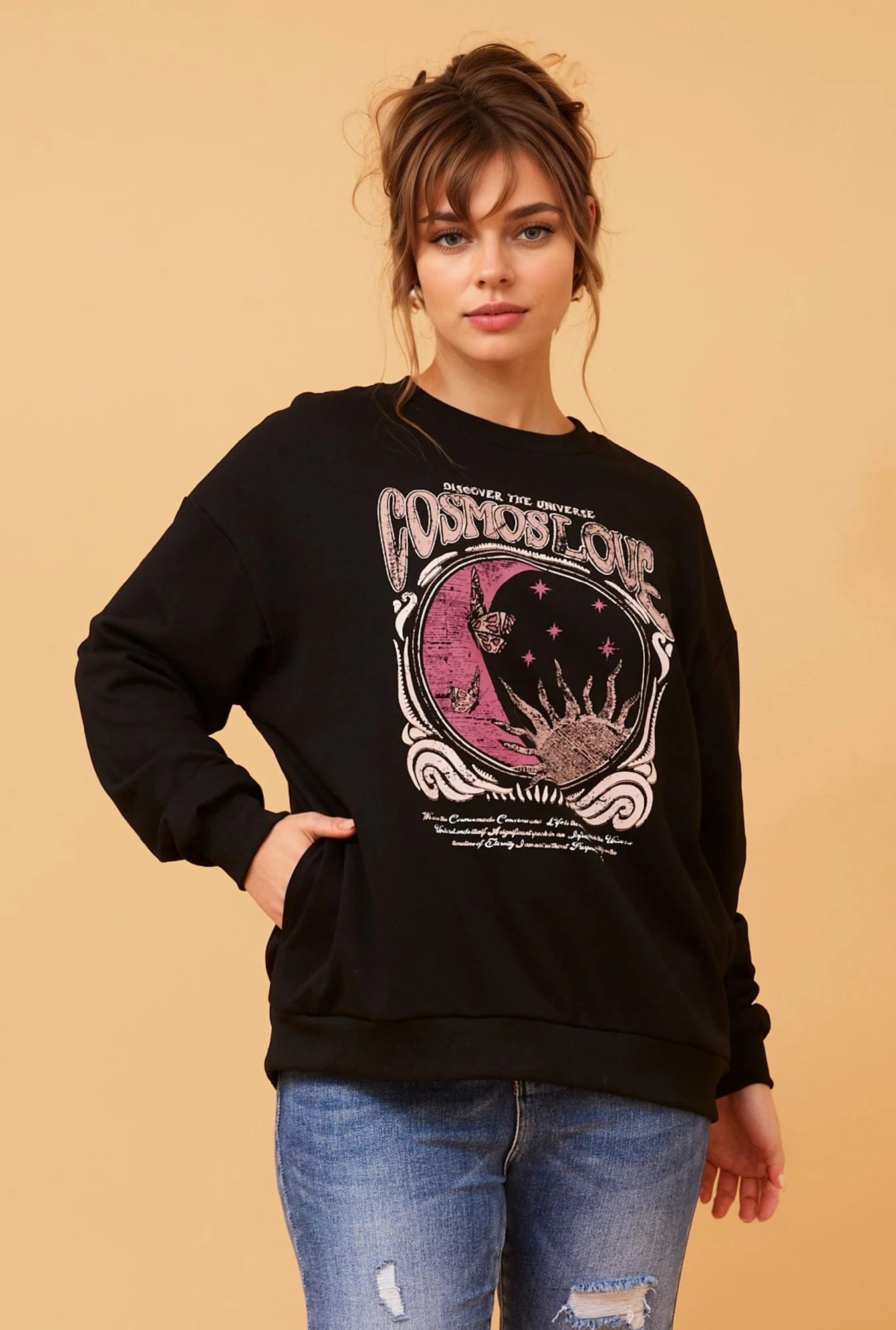 SABINE GRAPHIC PRINT JUMPER