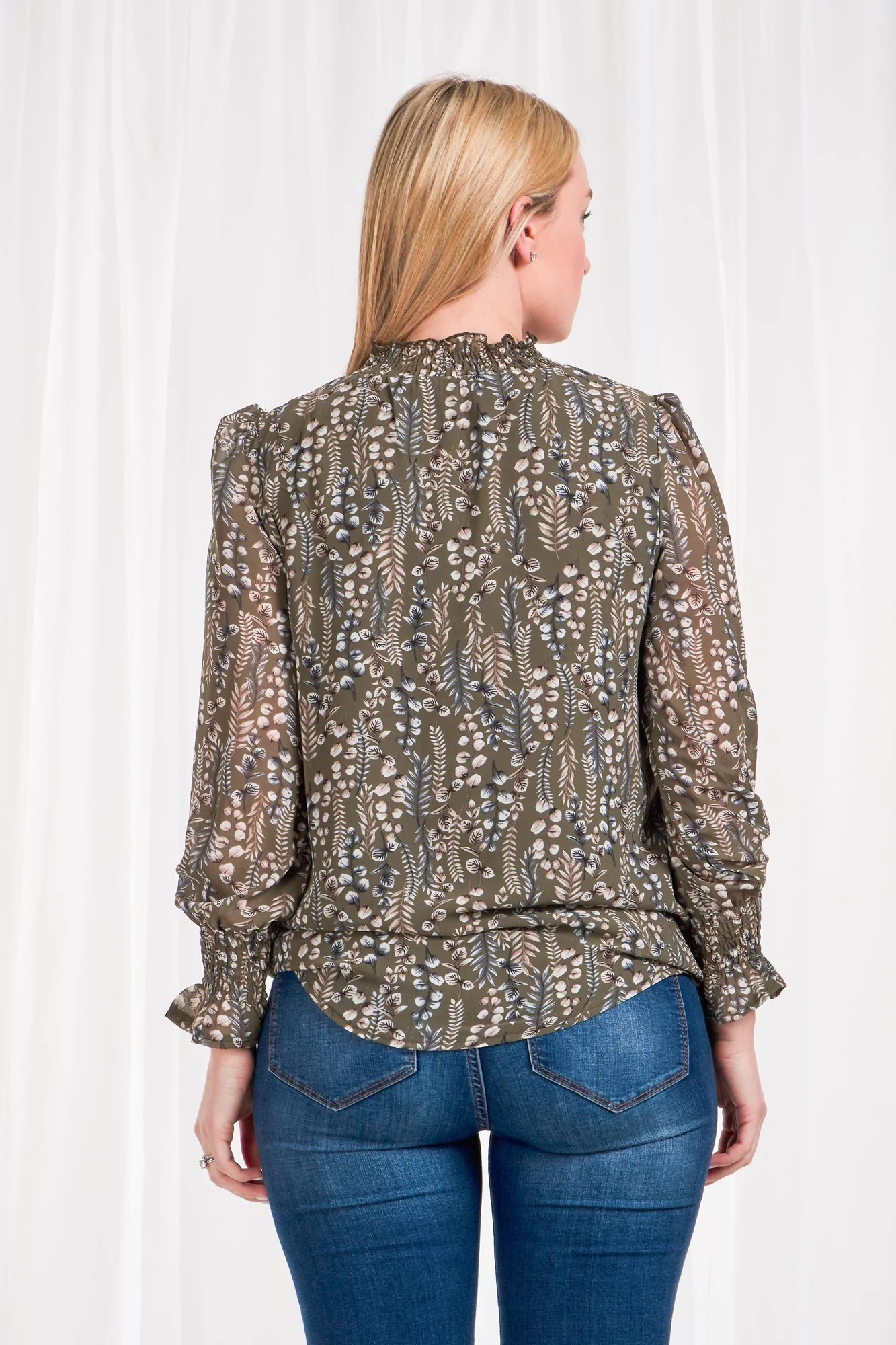 DIANA ABSTRACT PRINT BLOUSE