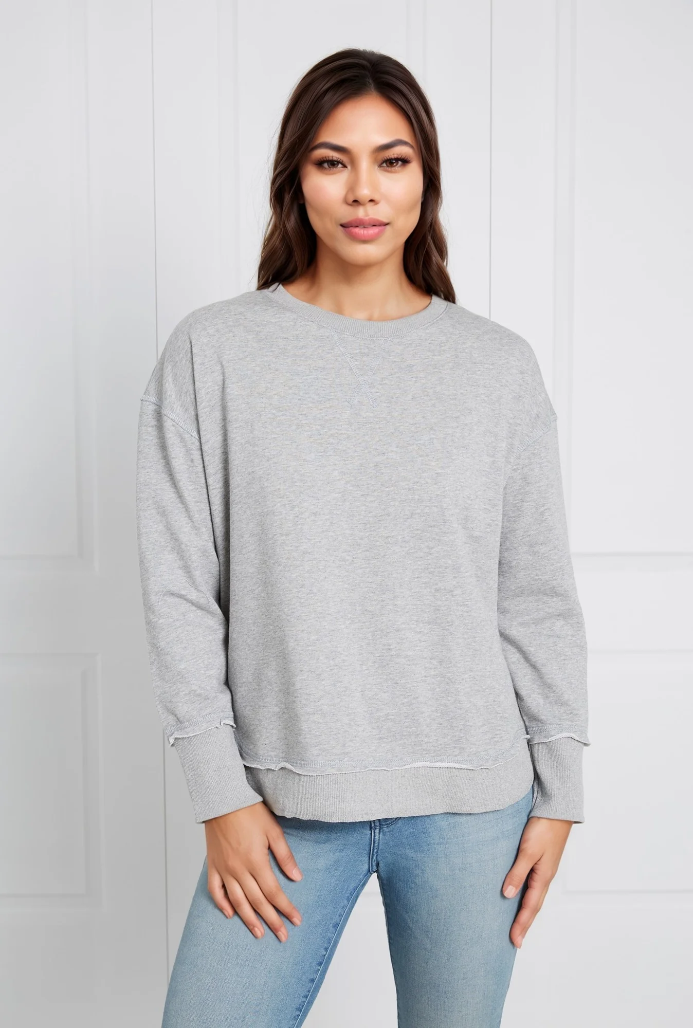 RAW HEM JUMPER