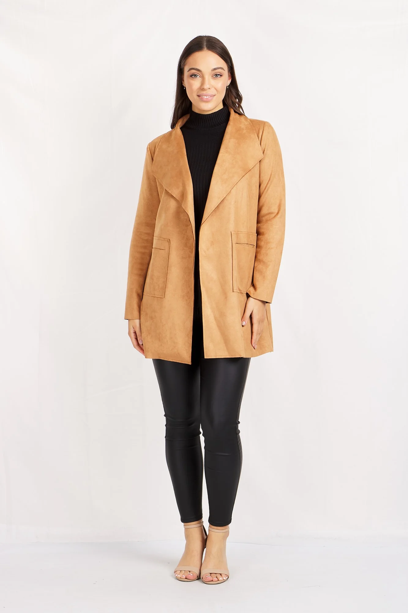 JOSIE FAUX SUEDE COAT