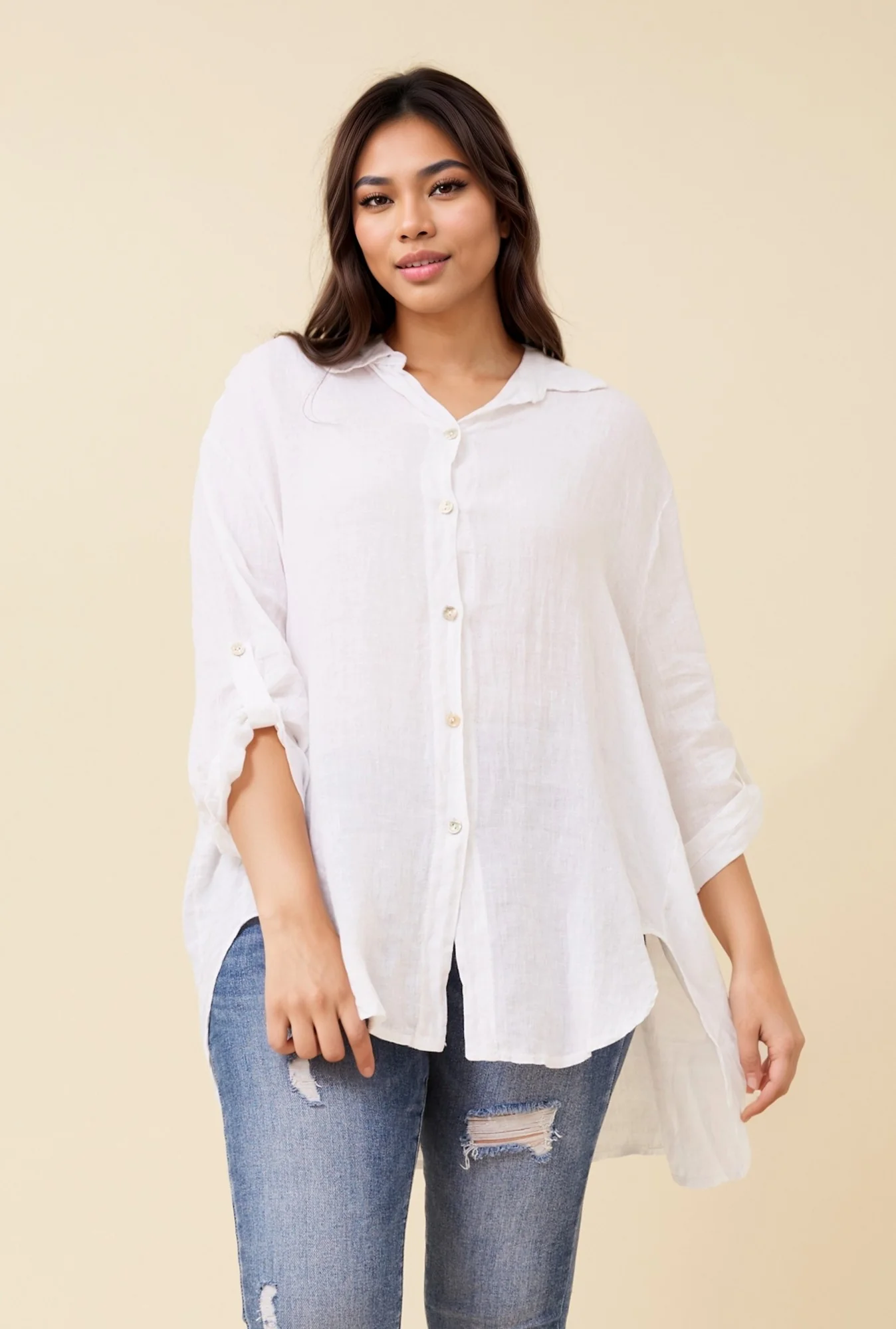AMBROSE LINEN SOLID SHIRT