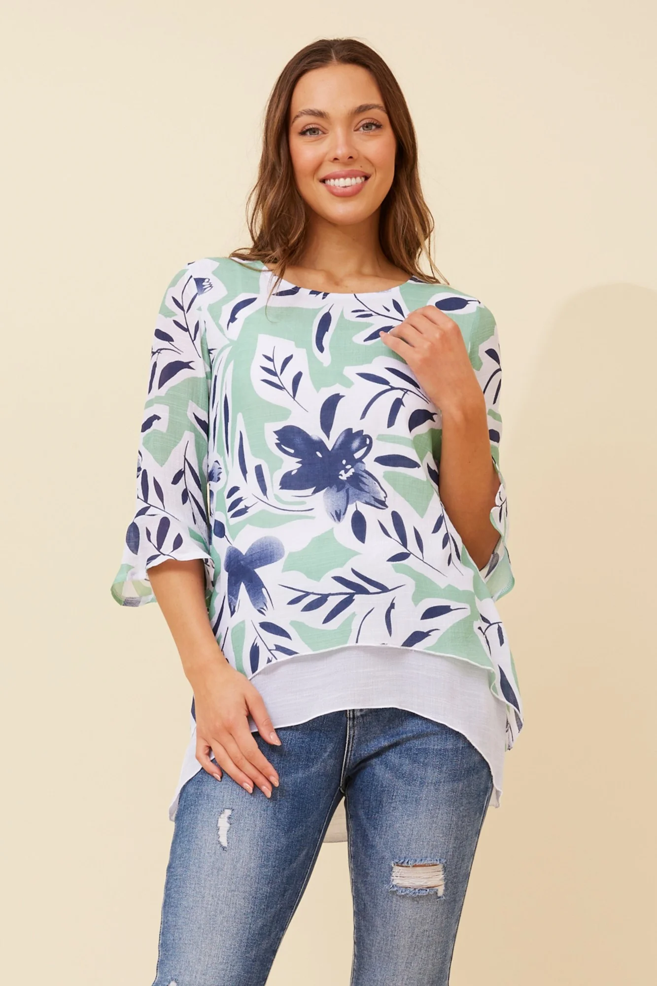 RUMI FLORAL PRINT TOP