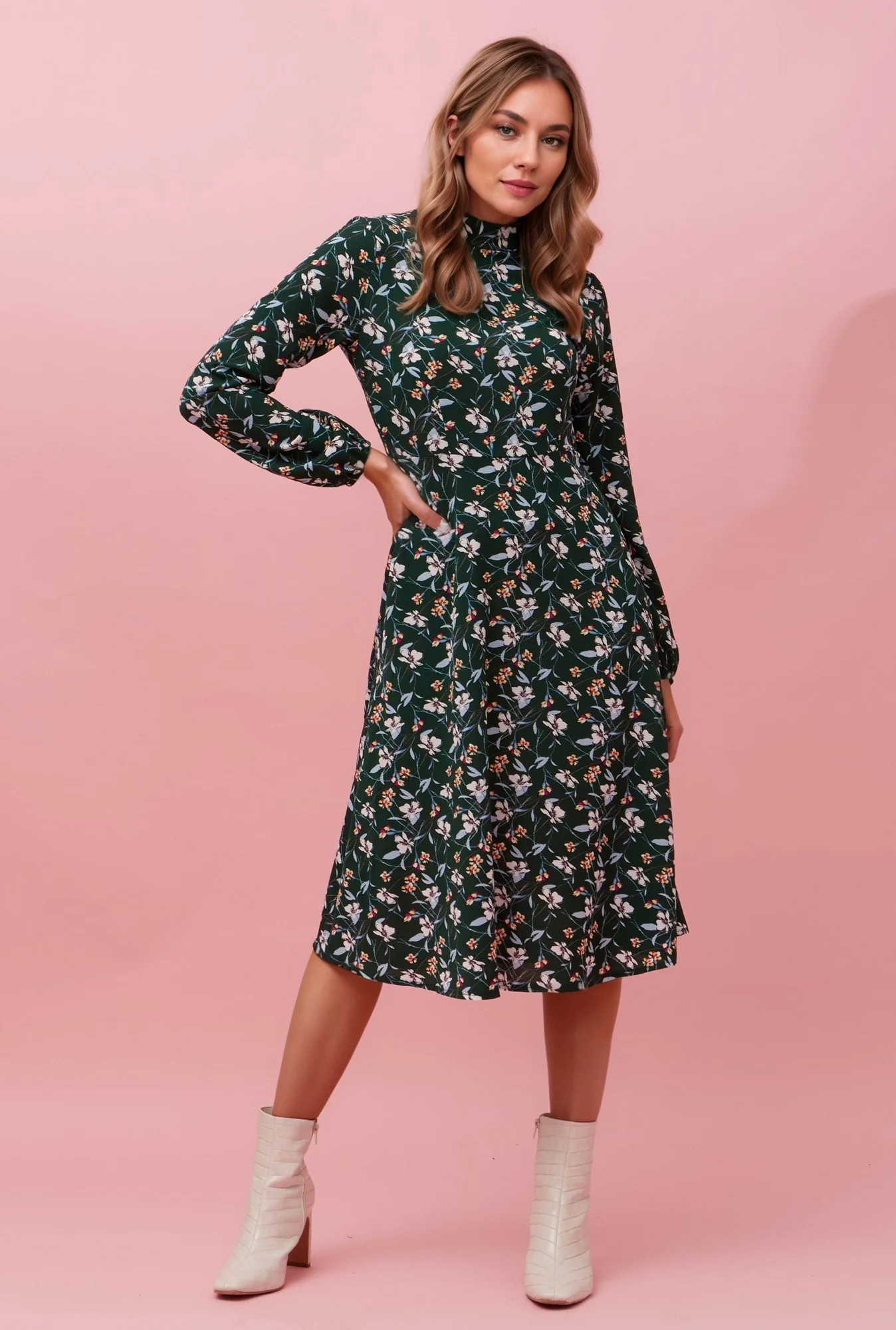 SWEETIE FLORAL MIDI DRESS