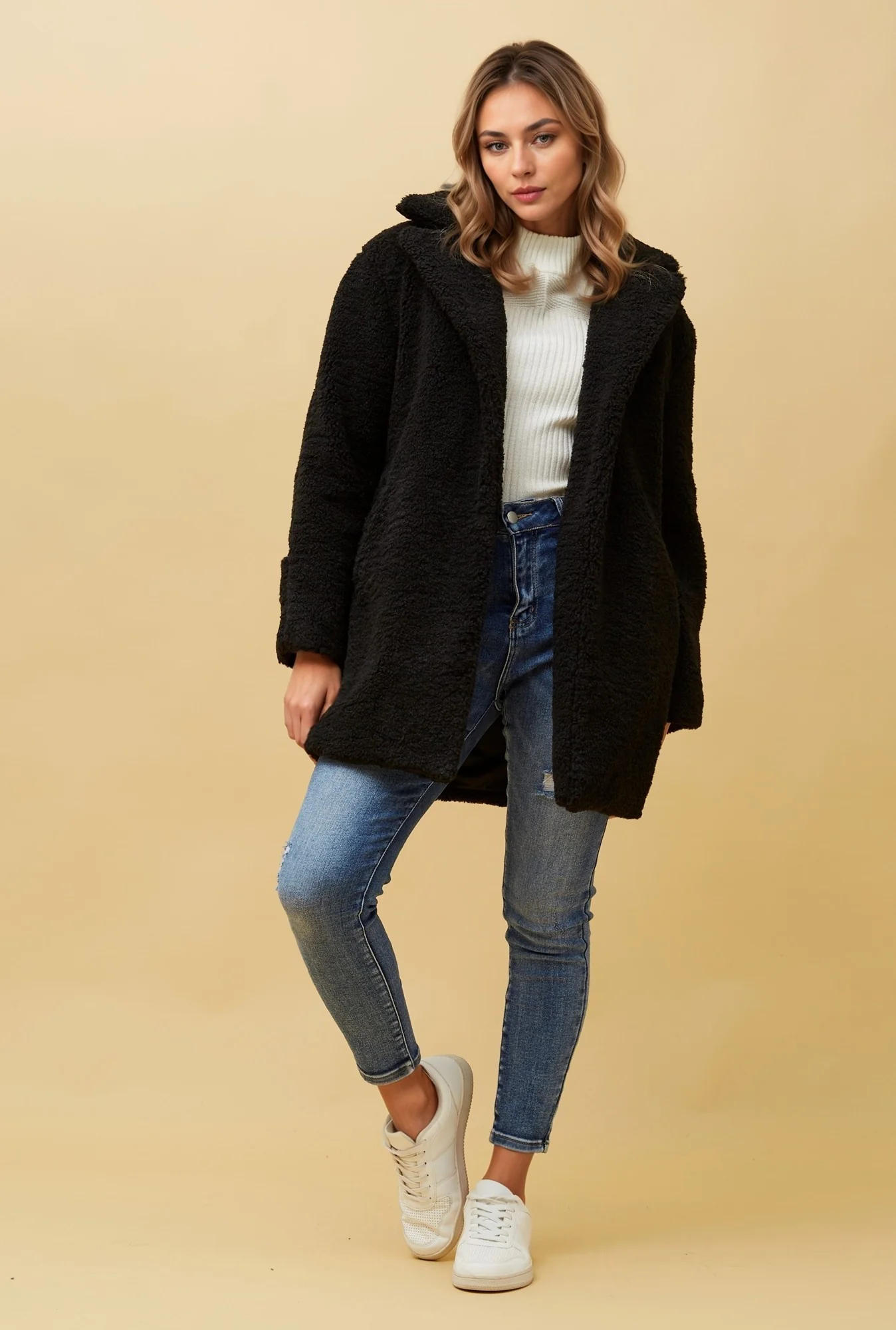 GERTRUDE FAUX FUR TEDDY COAT