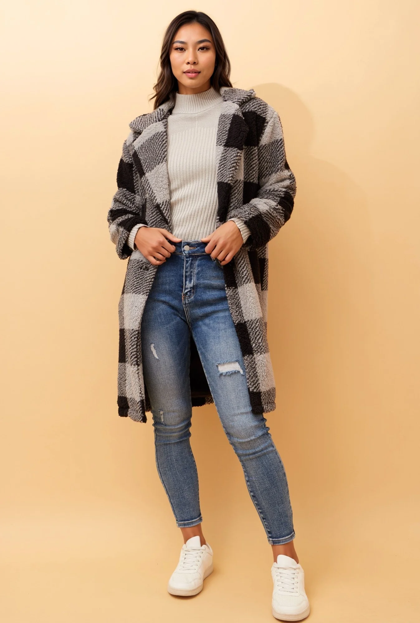 JESSY CHECK COAT