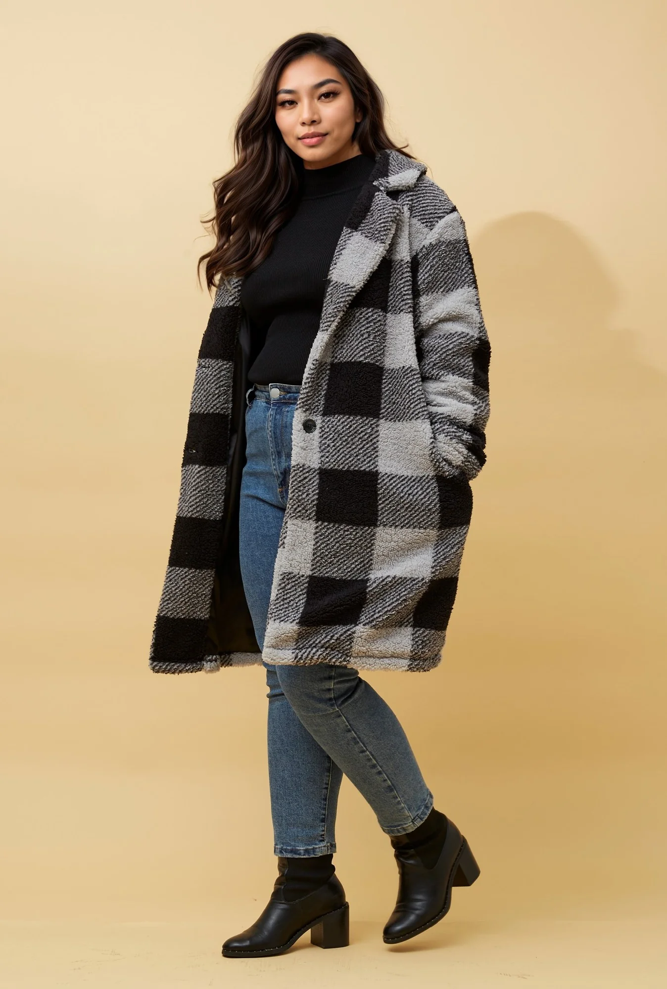 JESSY CHECK COAT