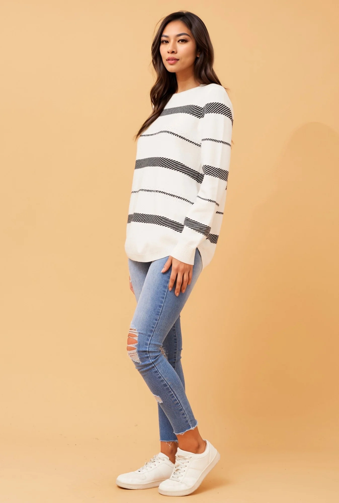 BRAY STRIPED KNIT JUMPER