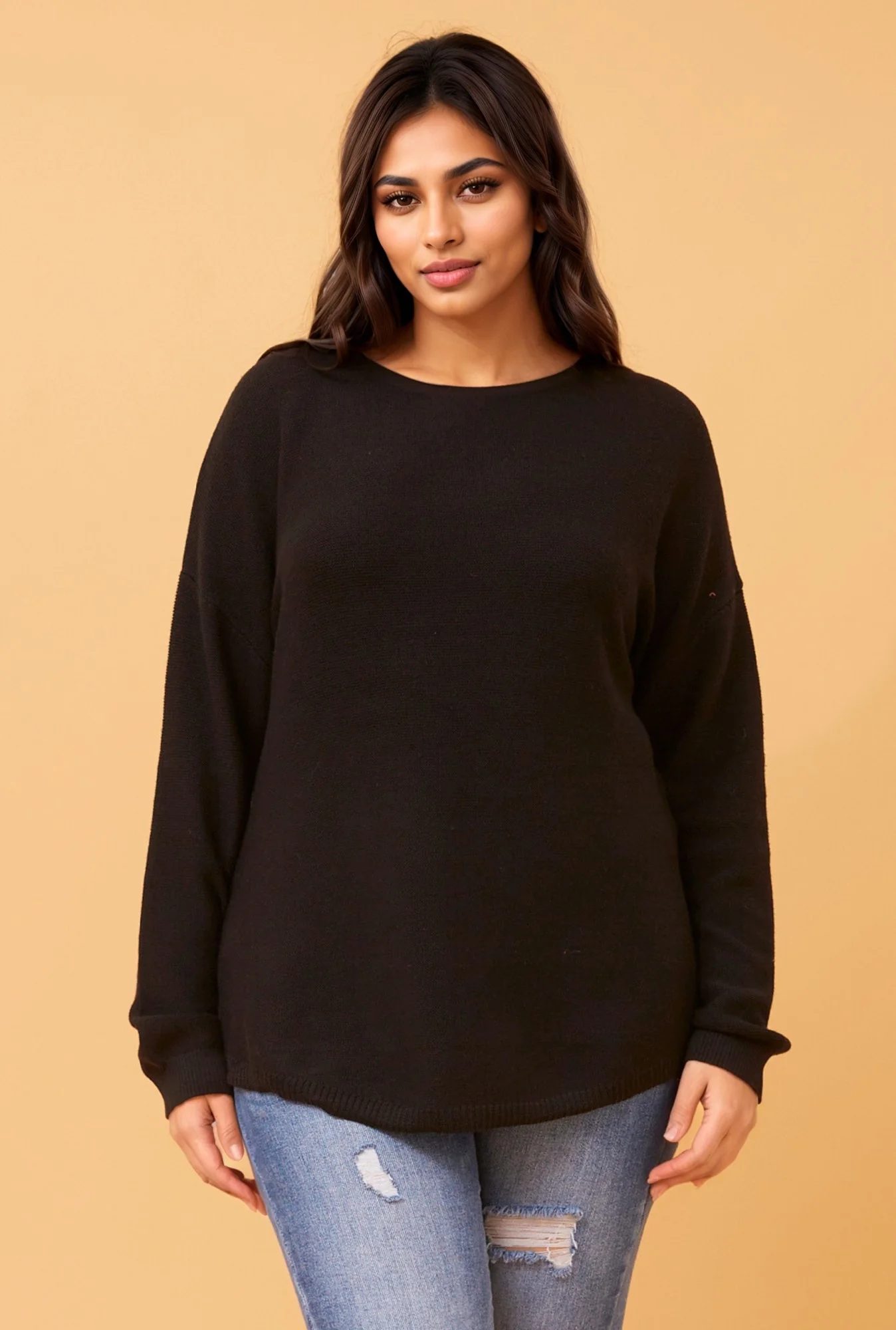 SOLID KNIT PULLOVER