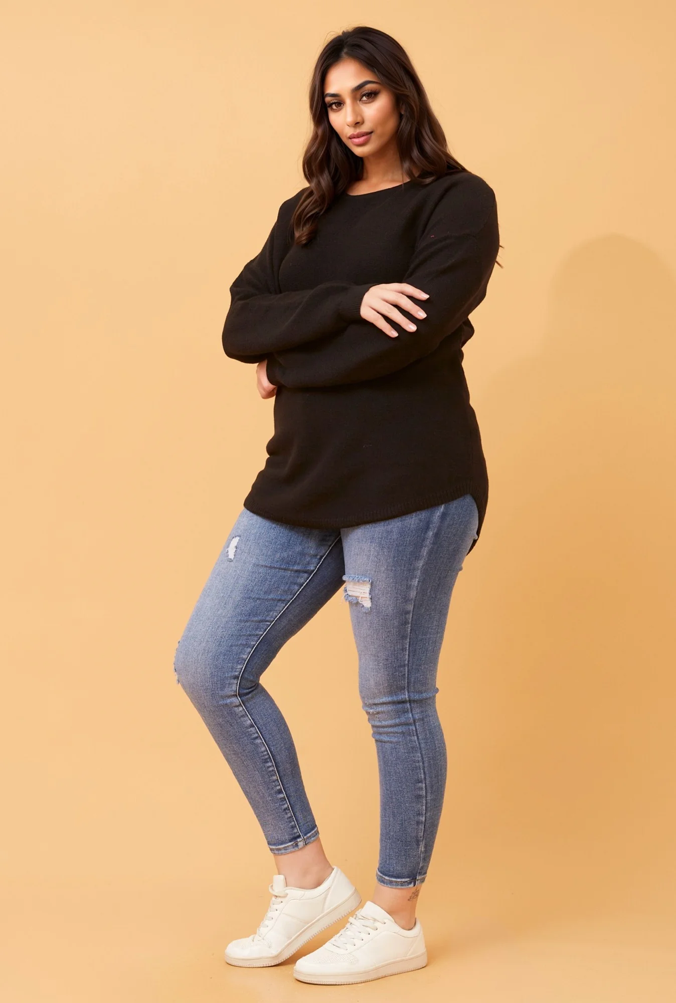 SOLID KNIT PULLOVER