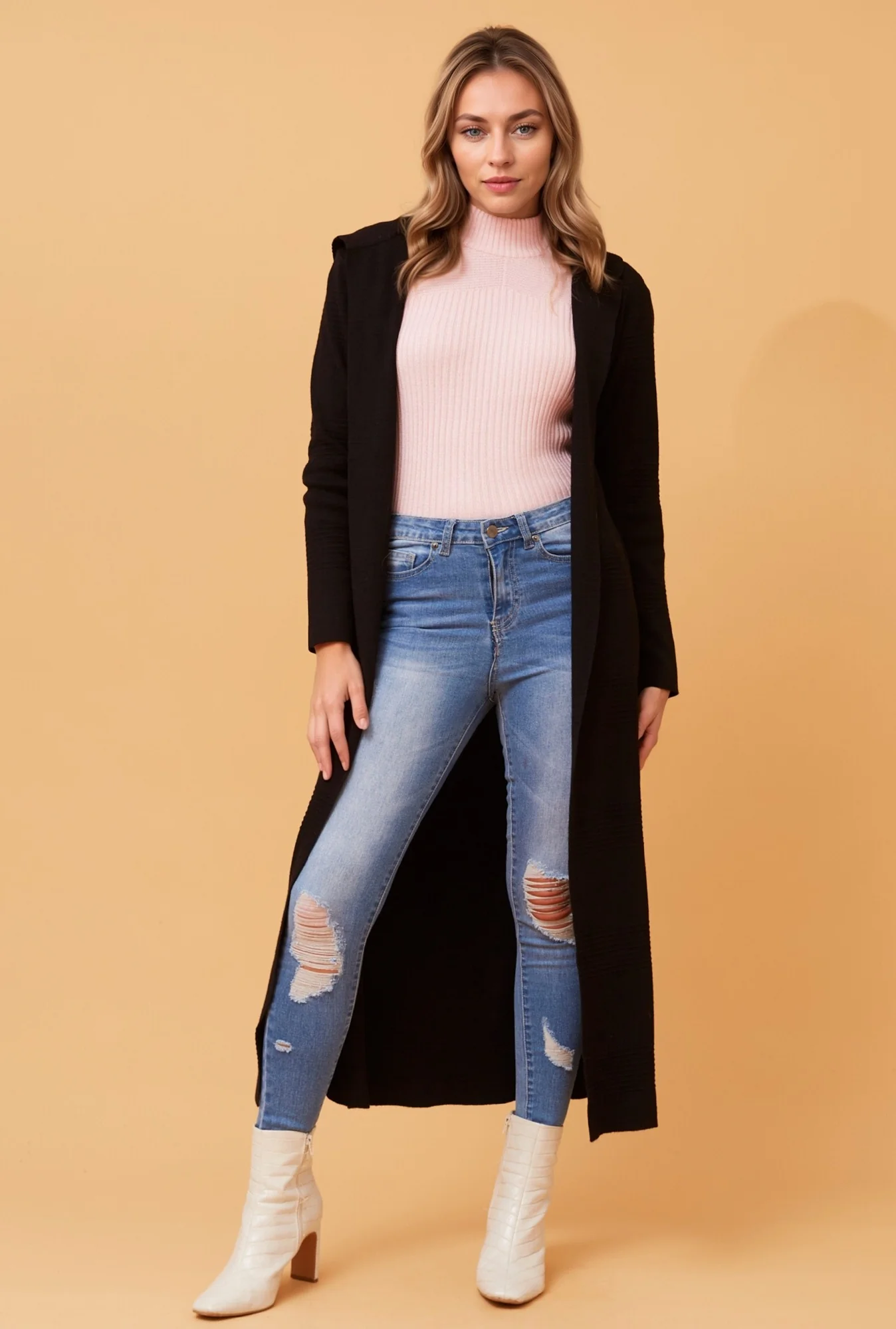 ELIA LONGLINE KNIT CARDIGAN
