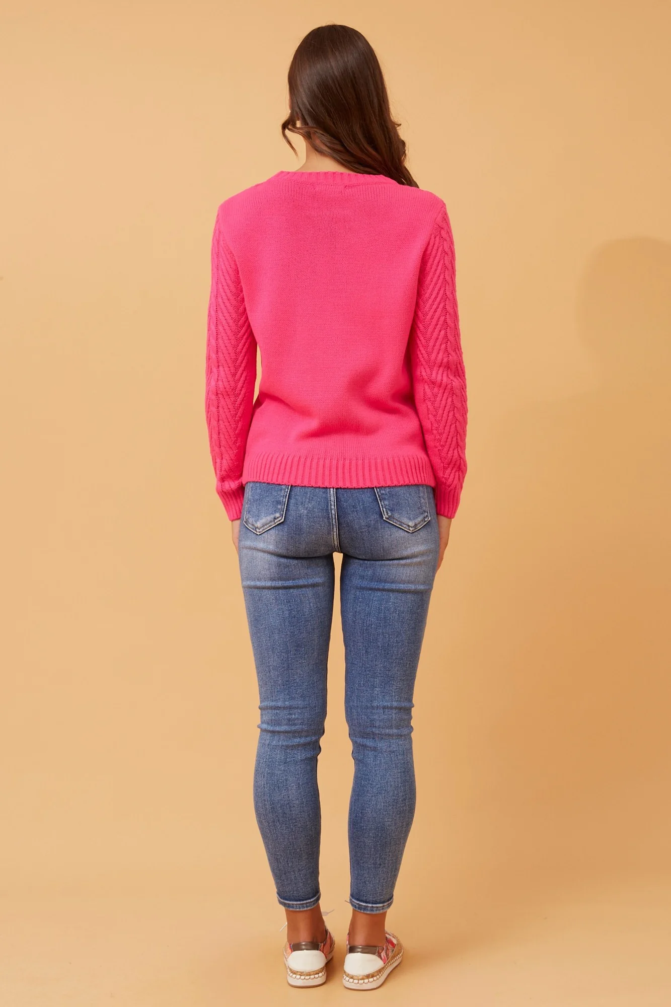 REANNE CABLE KNIT JUMPER