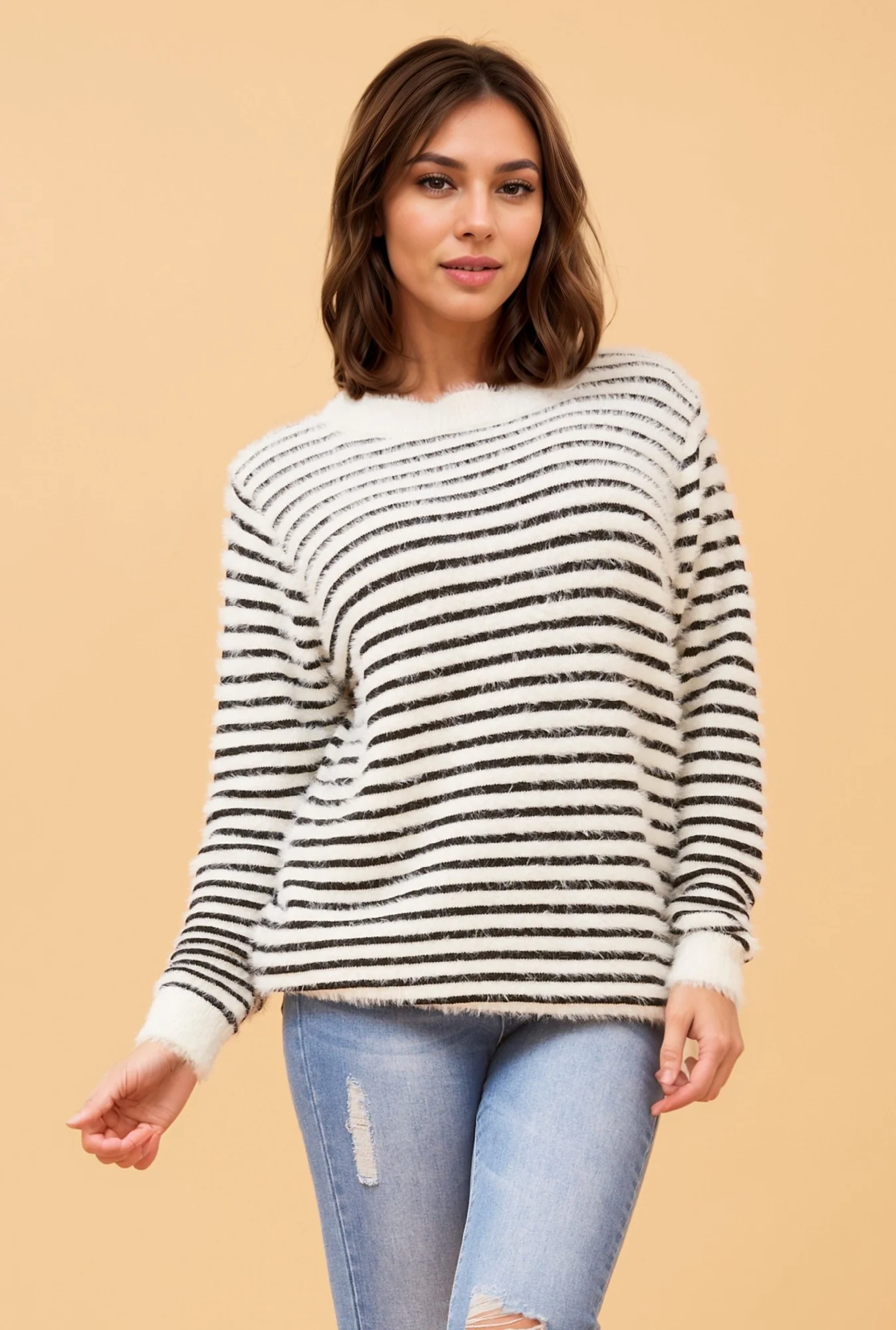 DOSIA STRIPED KNIT JUMPER