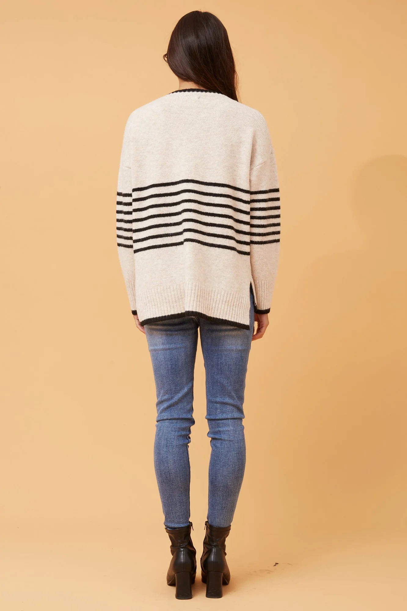 ZANDORA STRIPED KNIT JUMPER