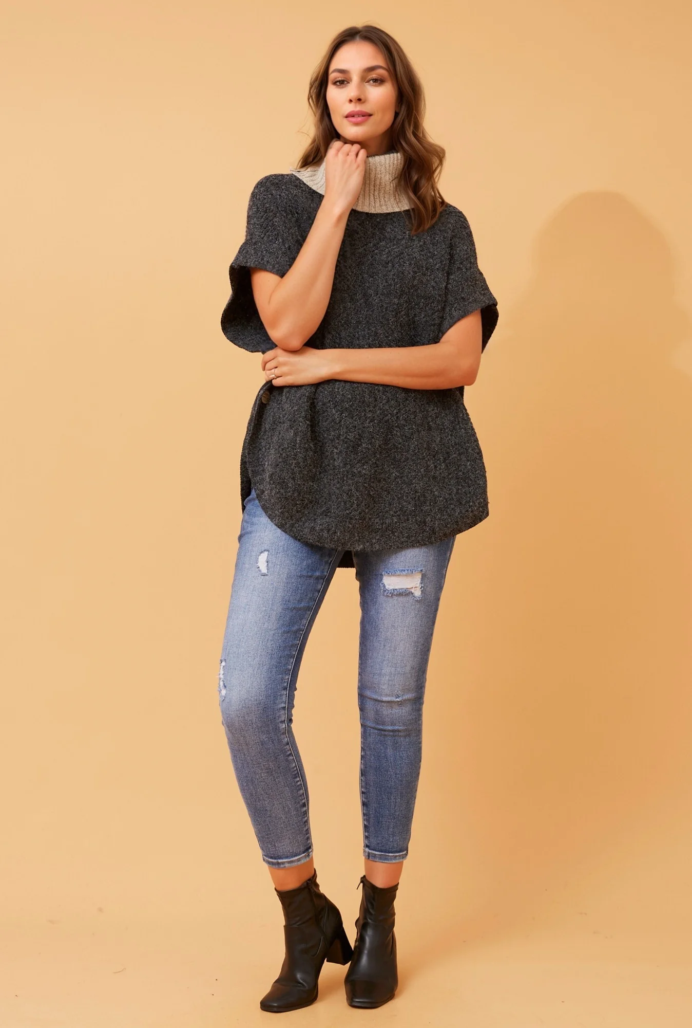 HYATT BUTTON DETAIL KNIT JUMPER