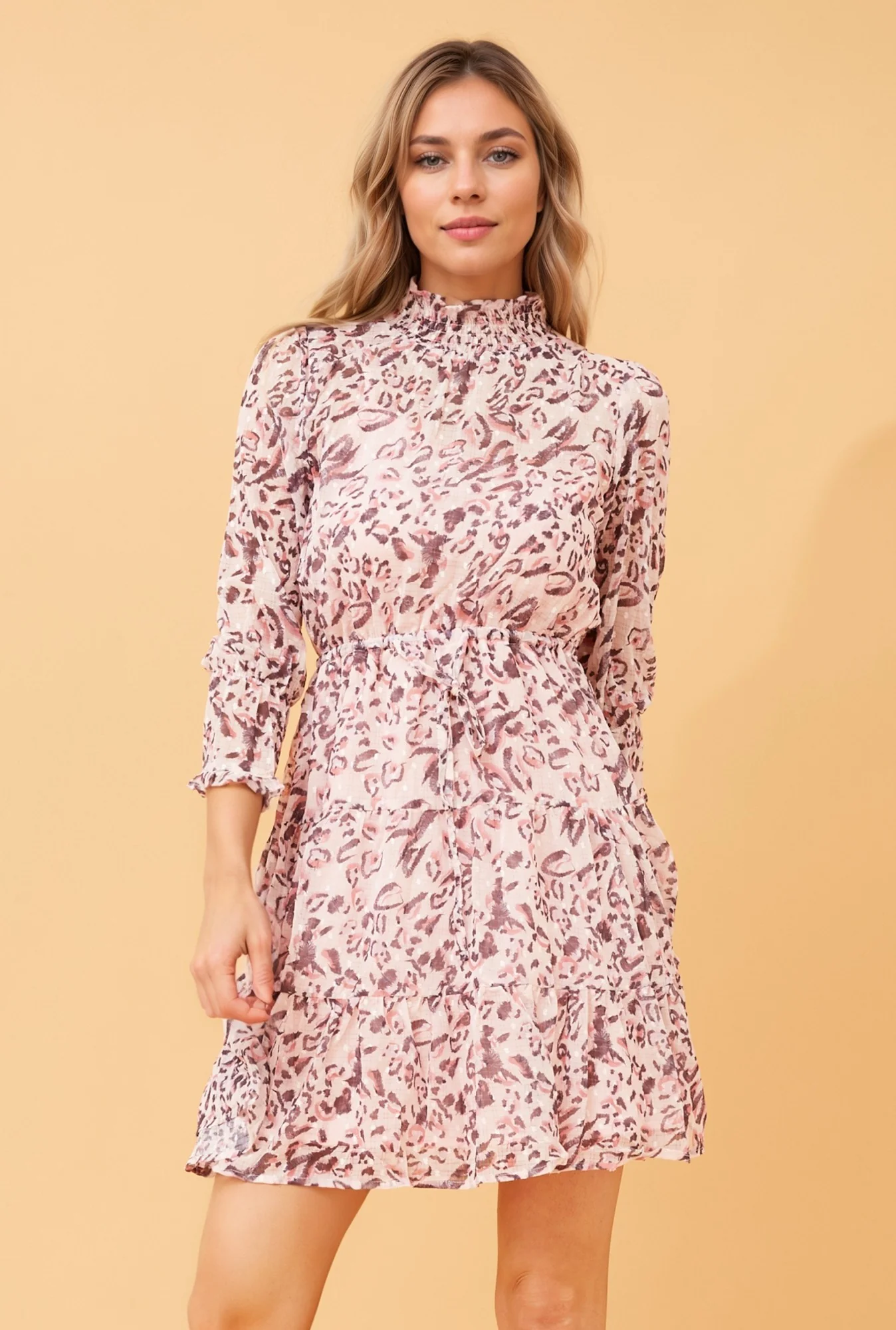 FIFI ANIMAL PRINT DRESS