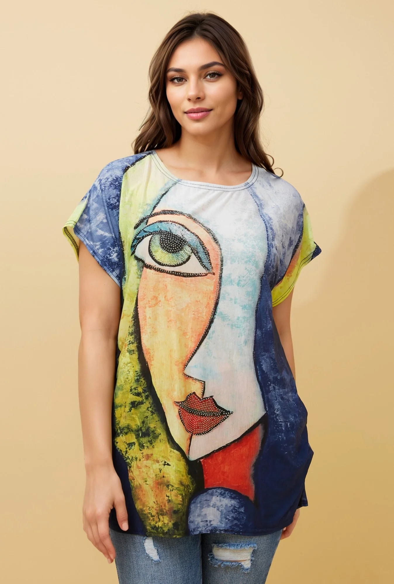 EXCELINA GLITTER TOP