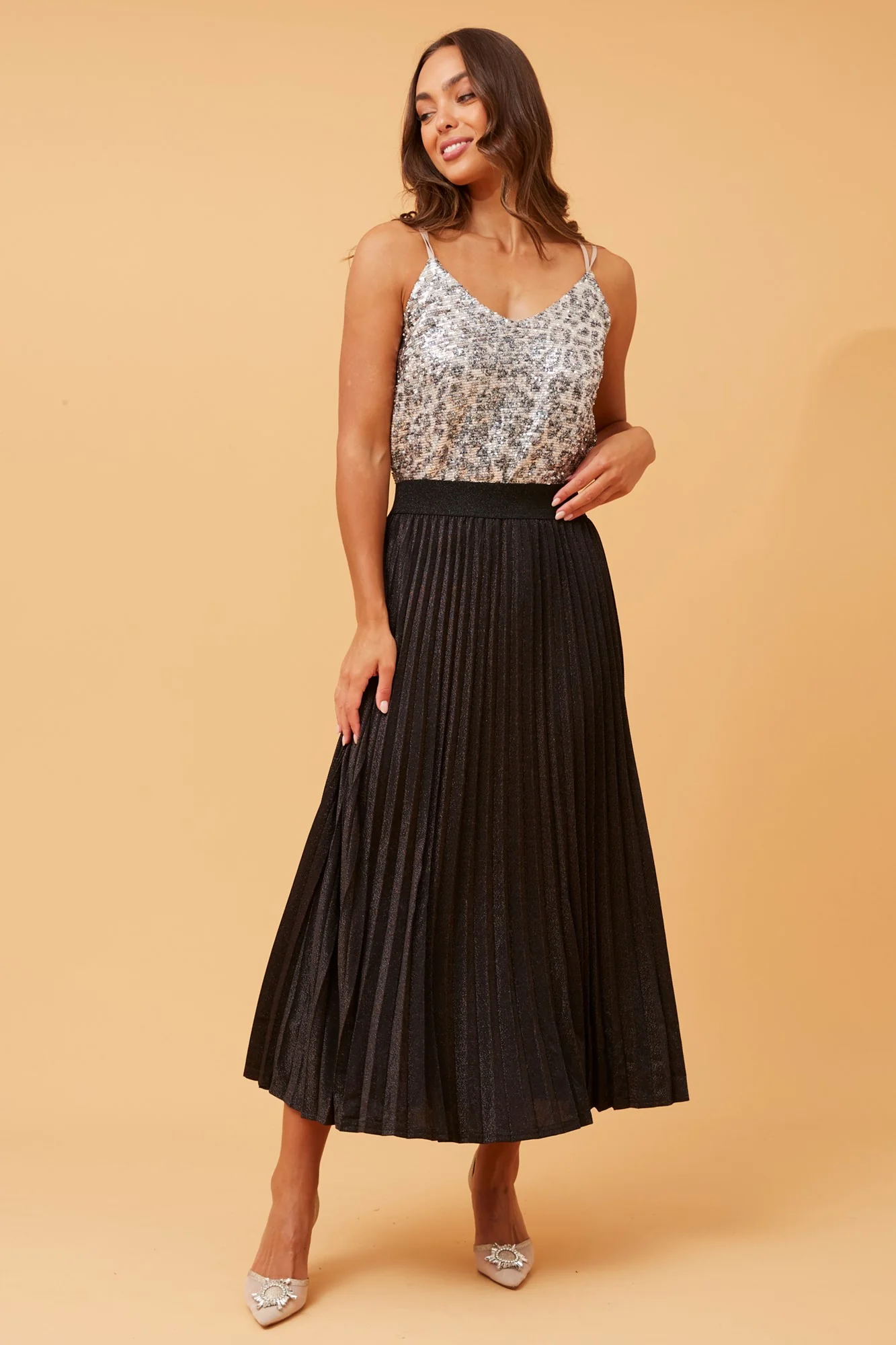 RISTON PLEATED SKIRT