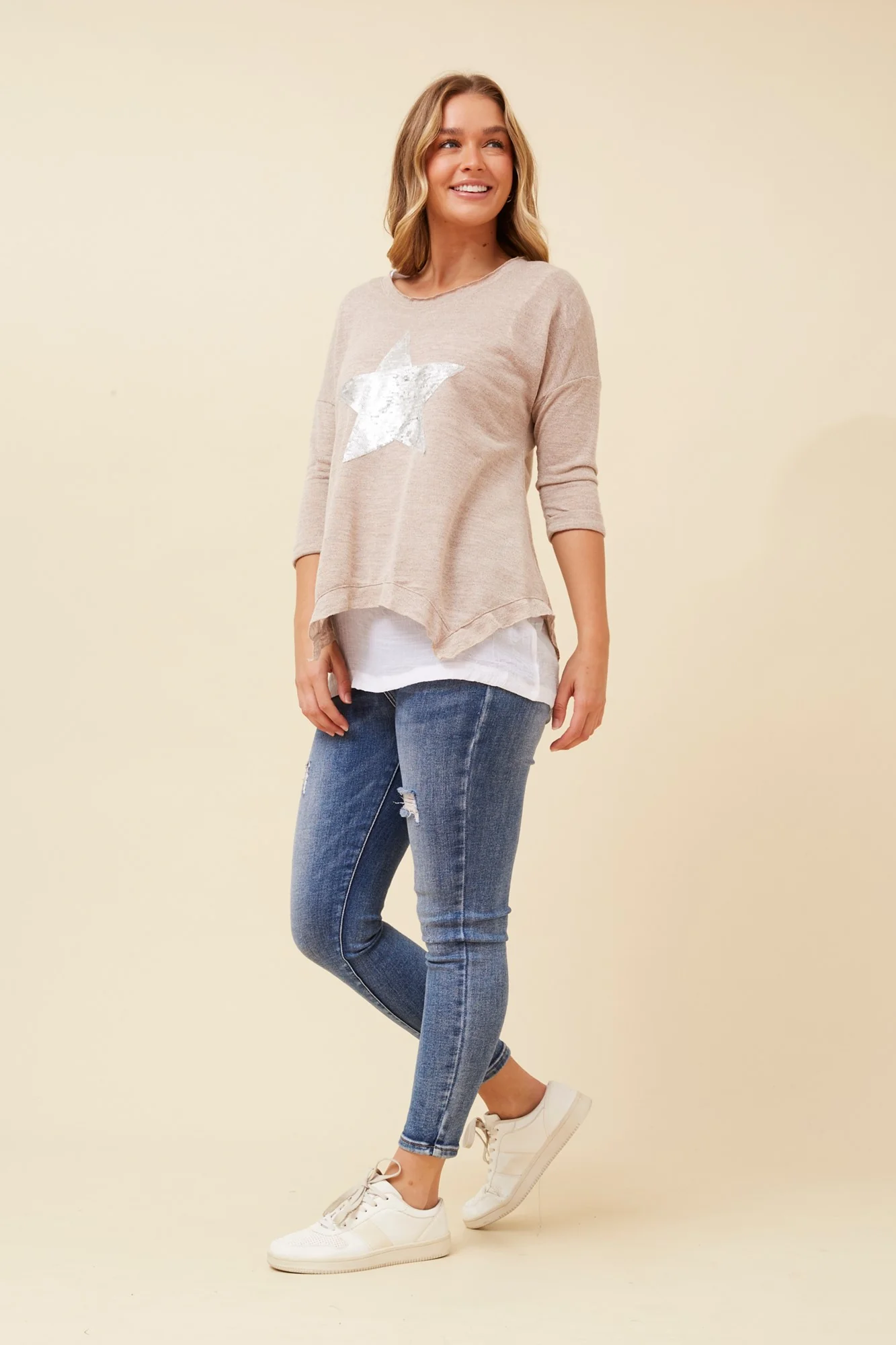 CLARITY STAR PRINT TOP