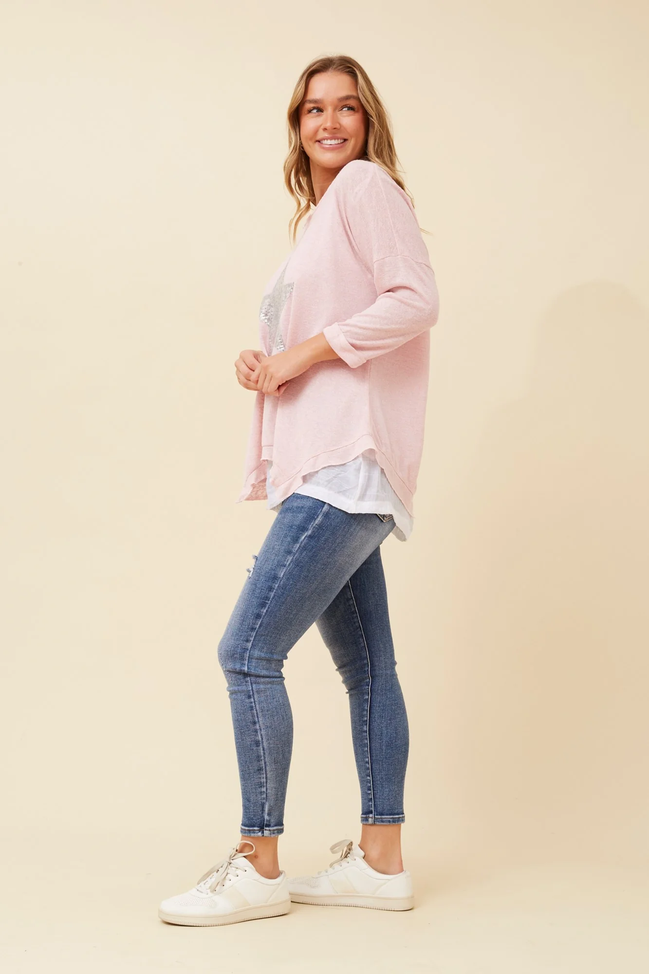 CLARITY STAR PRINT TOP