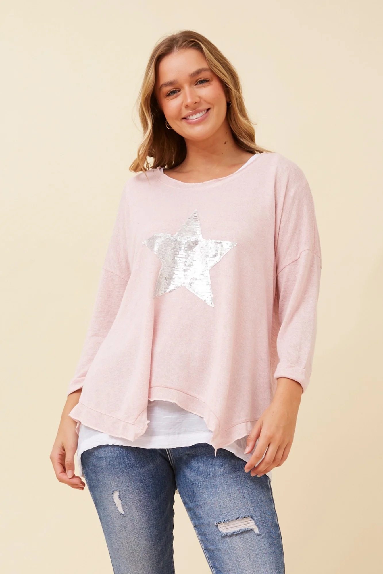 CLARITY STAR PRINT TOP