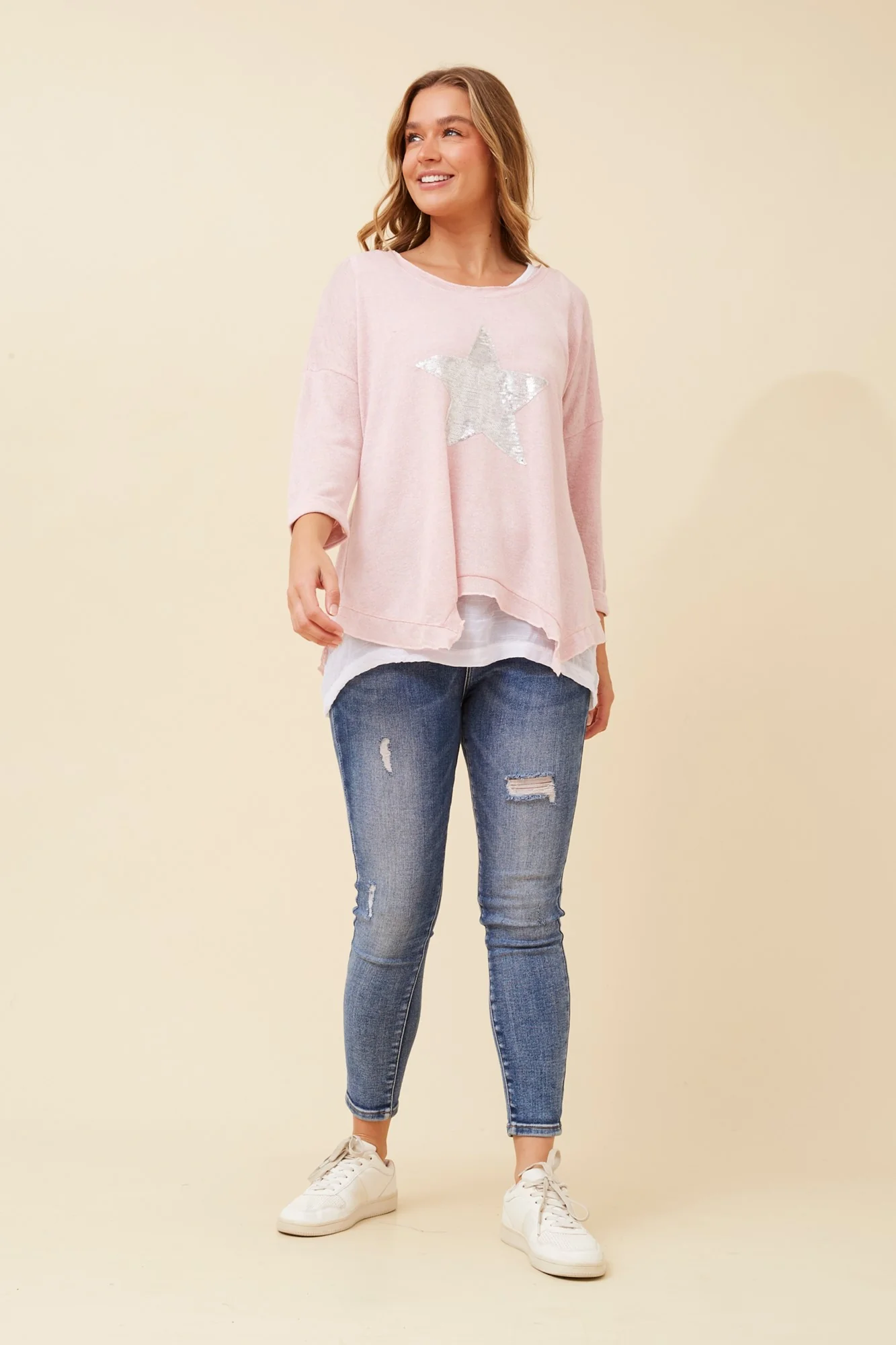 CLARITY STAR PRINT TOP
