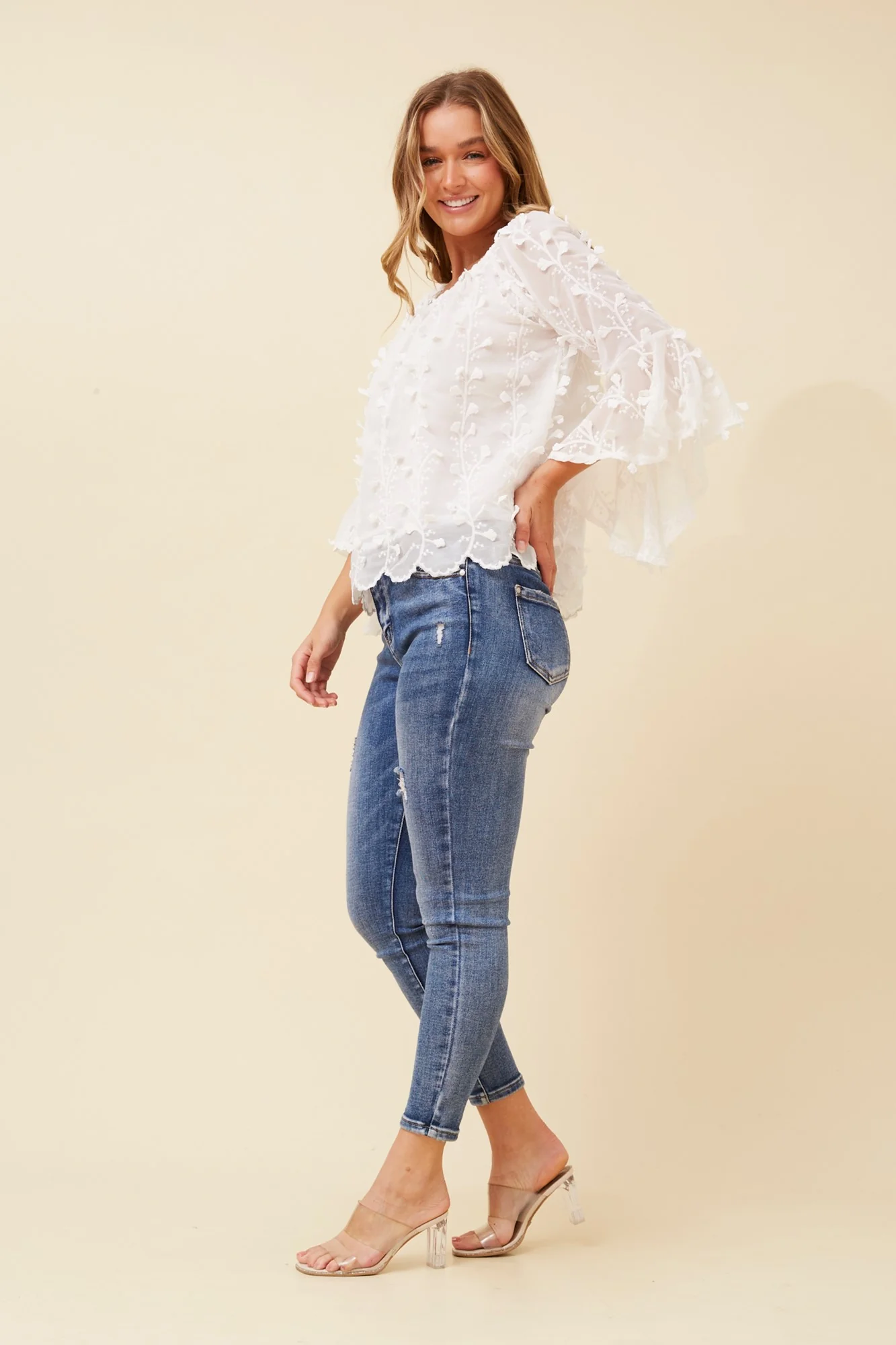 Lace Off Shoulder Top