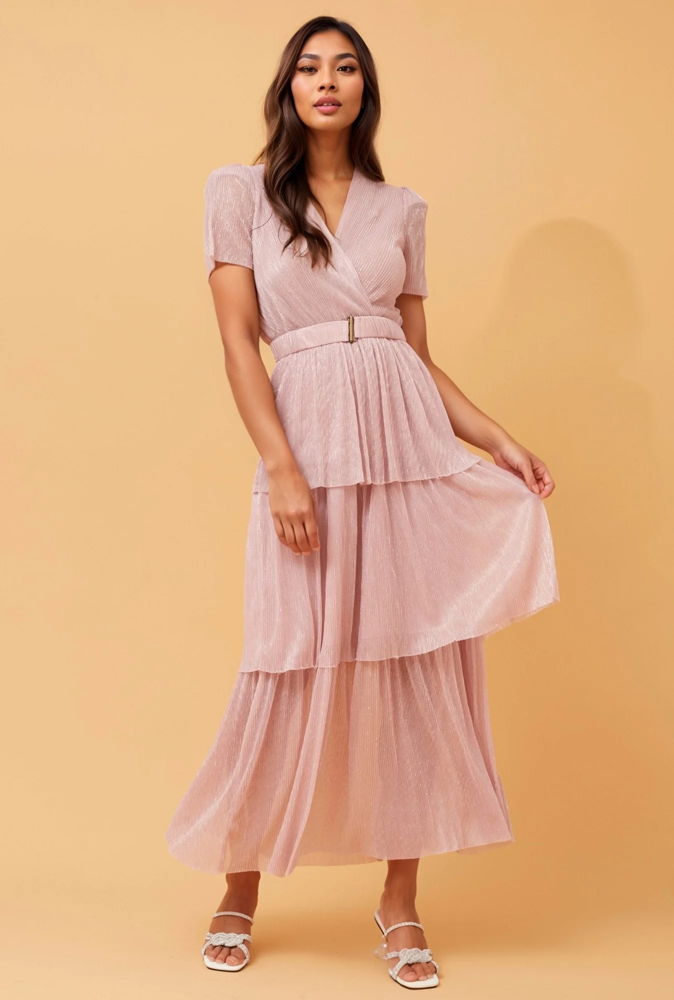 YOKO SHIMMER MAXI DRESS